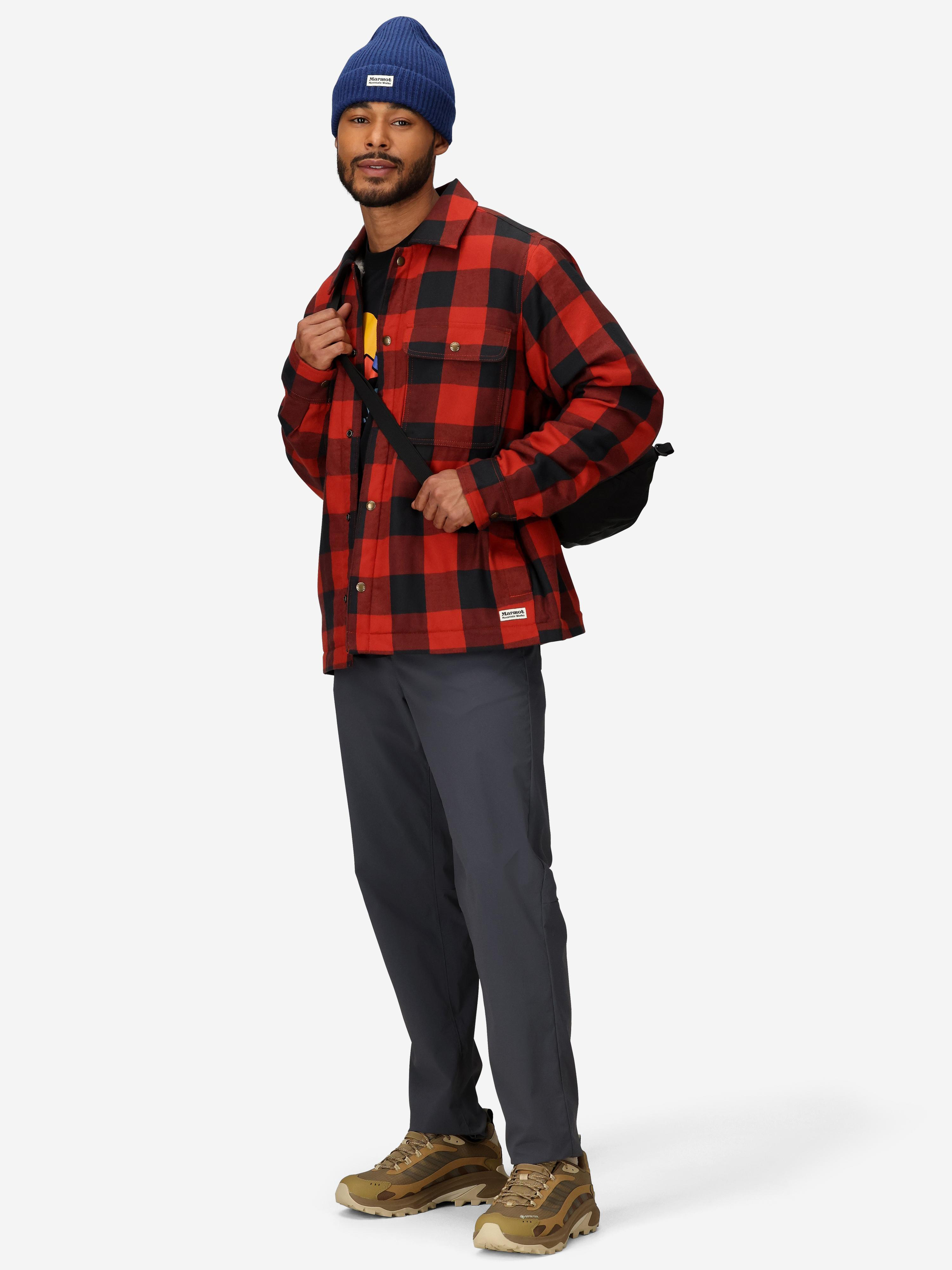 Men's Ridgefield Sherpa-Lined Flannel Shirt Jacket (Fall 2025