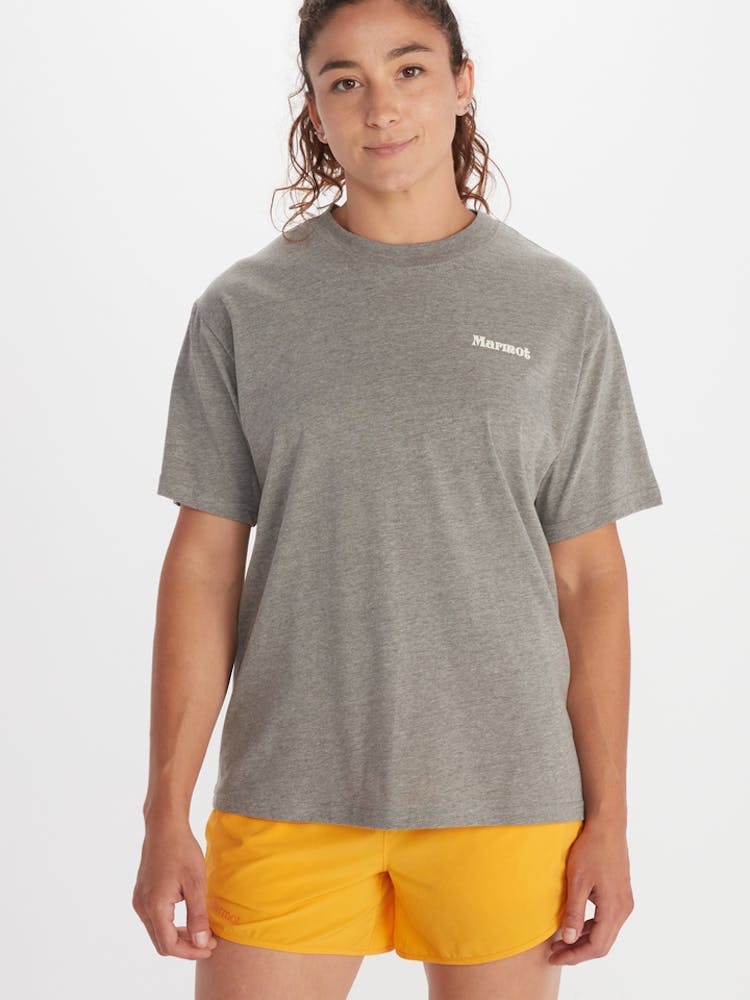 マーモット Marmot Sunshine Tee Short Sleeve レディース シャツ トップス Charcoal Heather Women's Sunshine Short-Sleeve T-Shirt | Marmot