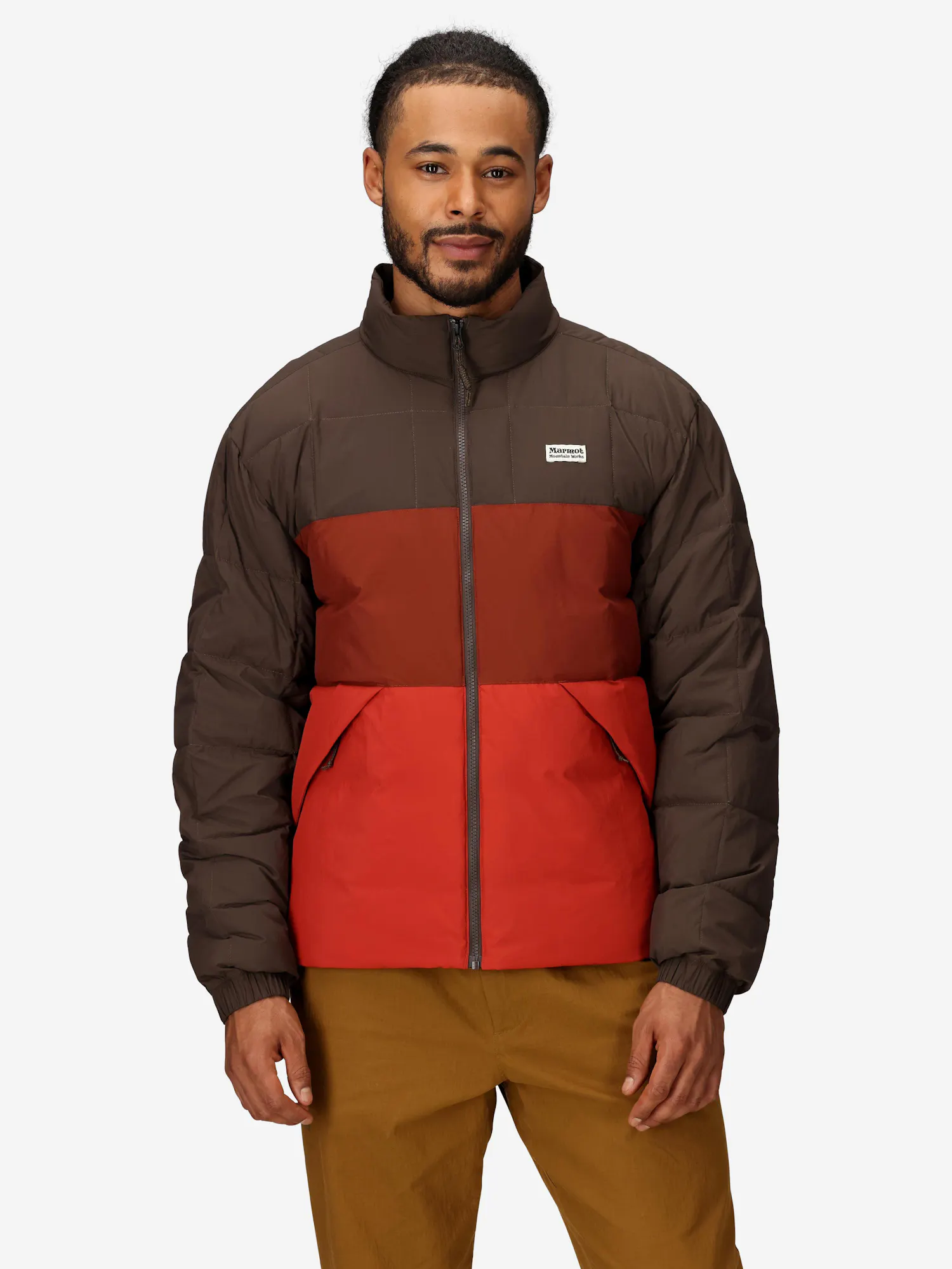 Marmot Men's Ares Down Jacket (Fall 2025) in Hickory Nut/Pecan/Sumac