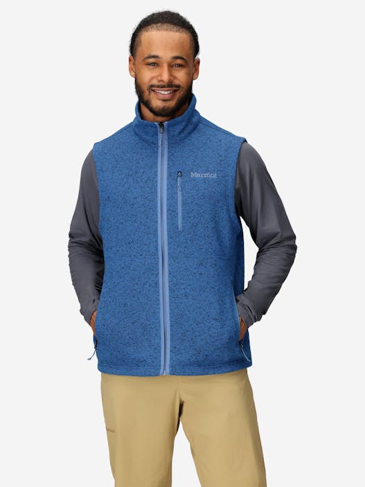 Men's Drop Line Sweater Fleece Vest