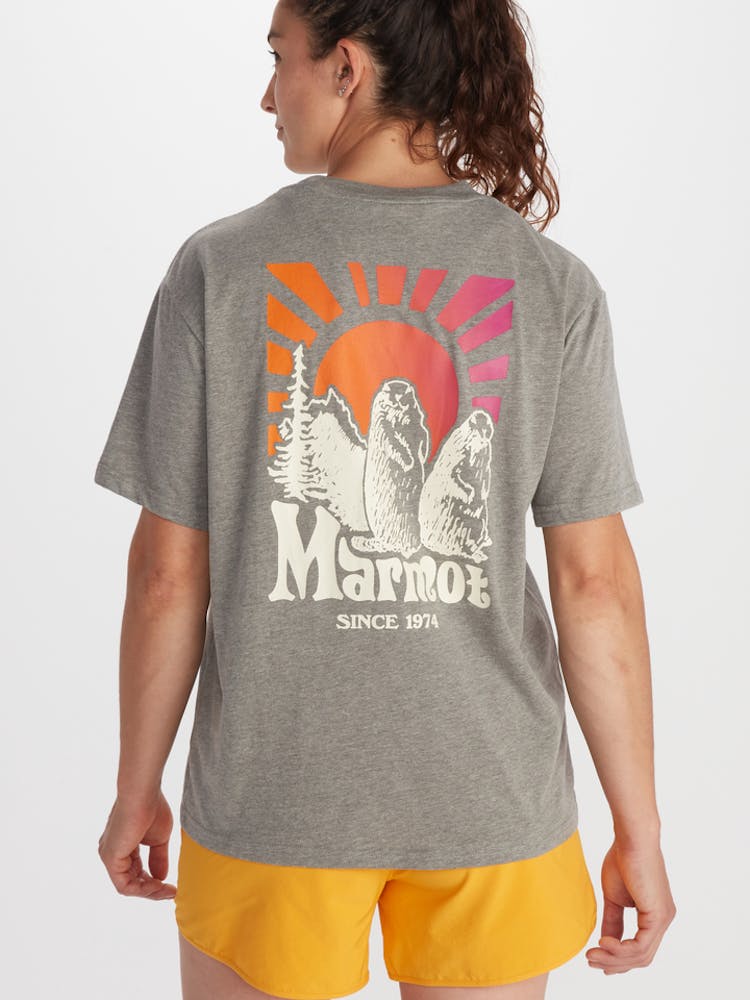 マーモット Marmot Sunshine Tee Short Sleeve レディース シャツ トップス Charcoal Heather Women's Sunshine Short-Sleeve T-Shirt | Marmot