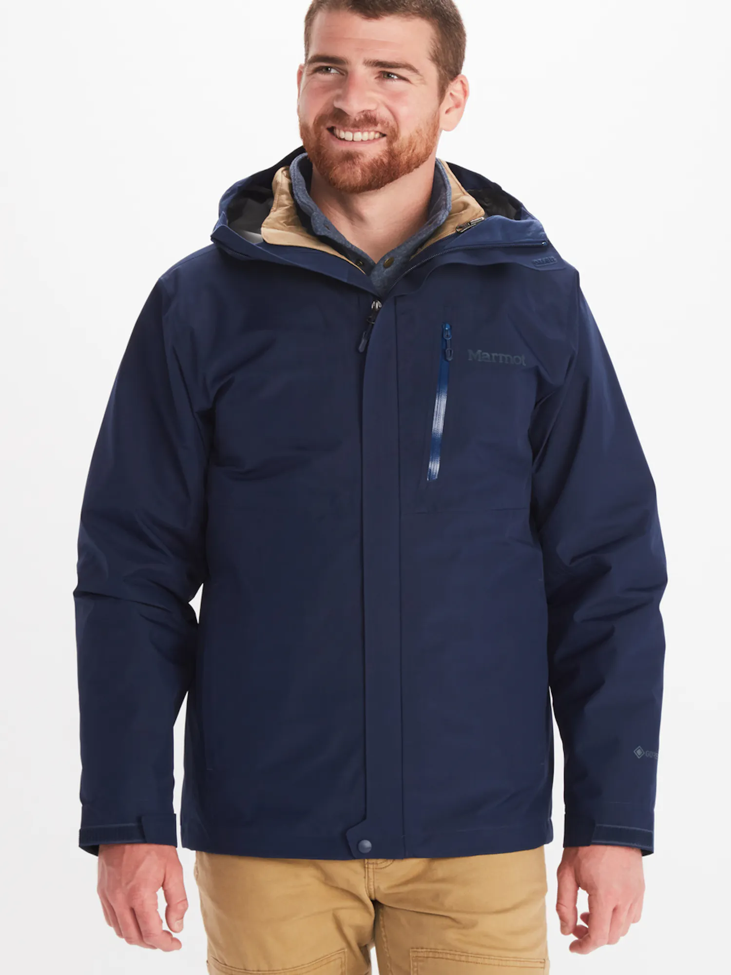 Marmot Men's GORE-TEX® Minimalist Component 3-in-1 Jacket in Arctic Navy/Shetland