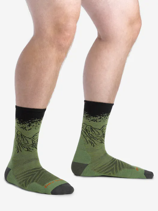 Men's Vert Micro Crew Ultra-Lightweight with Cushion Running Socks