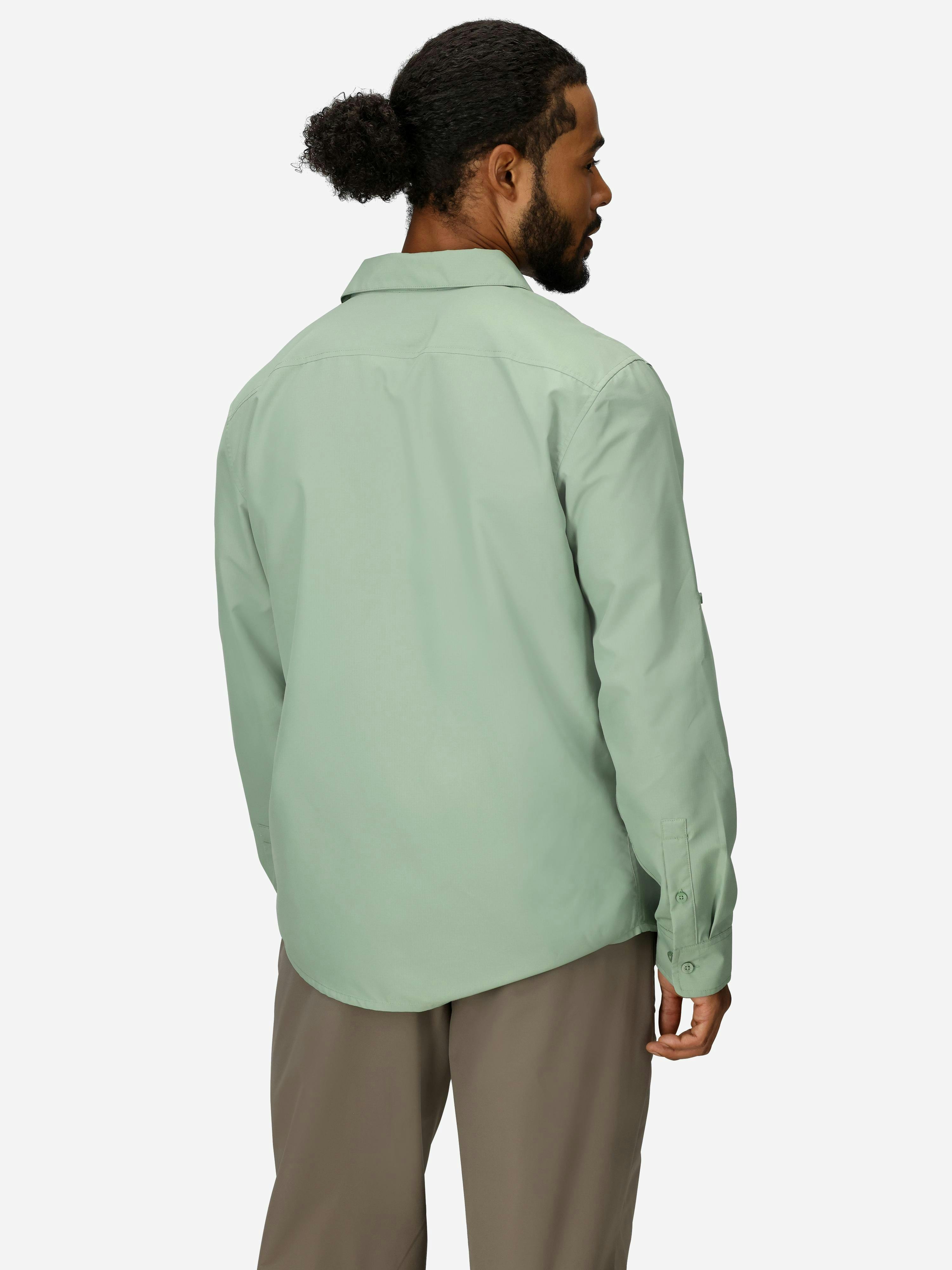 Men's AirExchange UPF 40 Long-Sleeve Collared Shirt