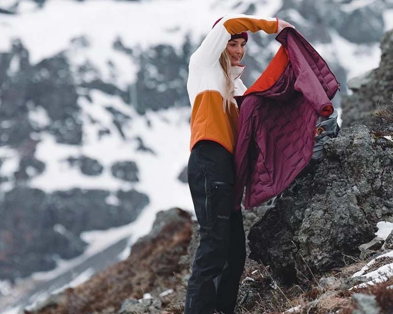 friends outdoor wearing assorted outdoor apparel