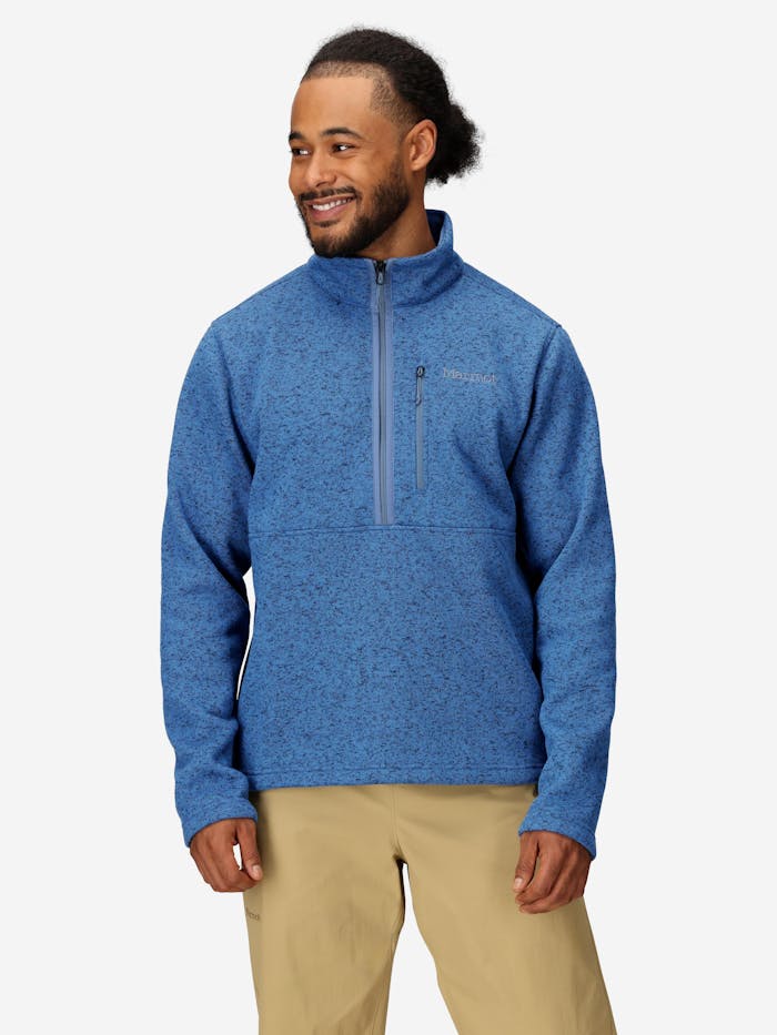 Men's Drop Line Sweater Fleece Half-Zip