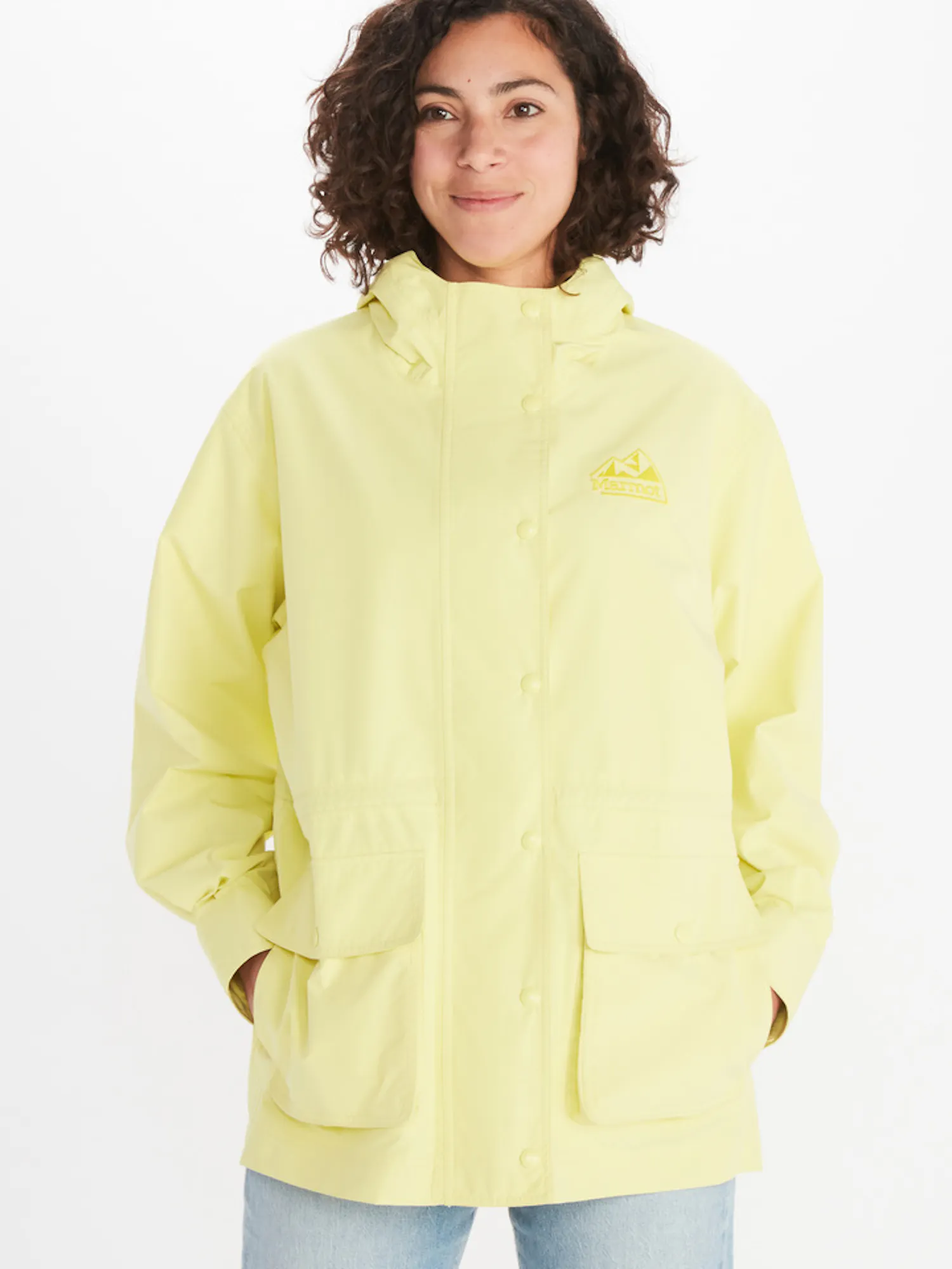Marmot Women's '78 All-Weather Parka Jacket in Light Yellow