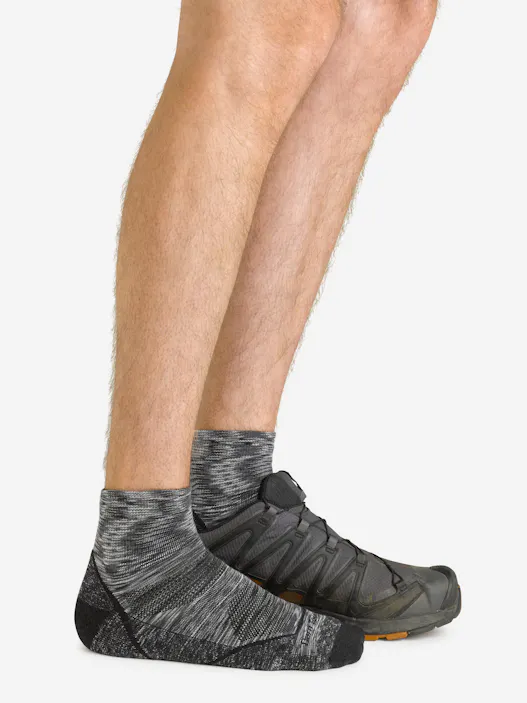 Men's Light Hiker 1/4 Lightweight with Cushion Hiking Socks