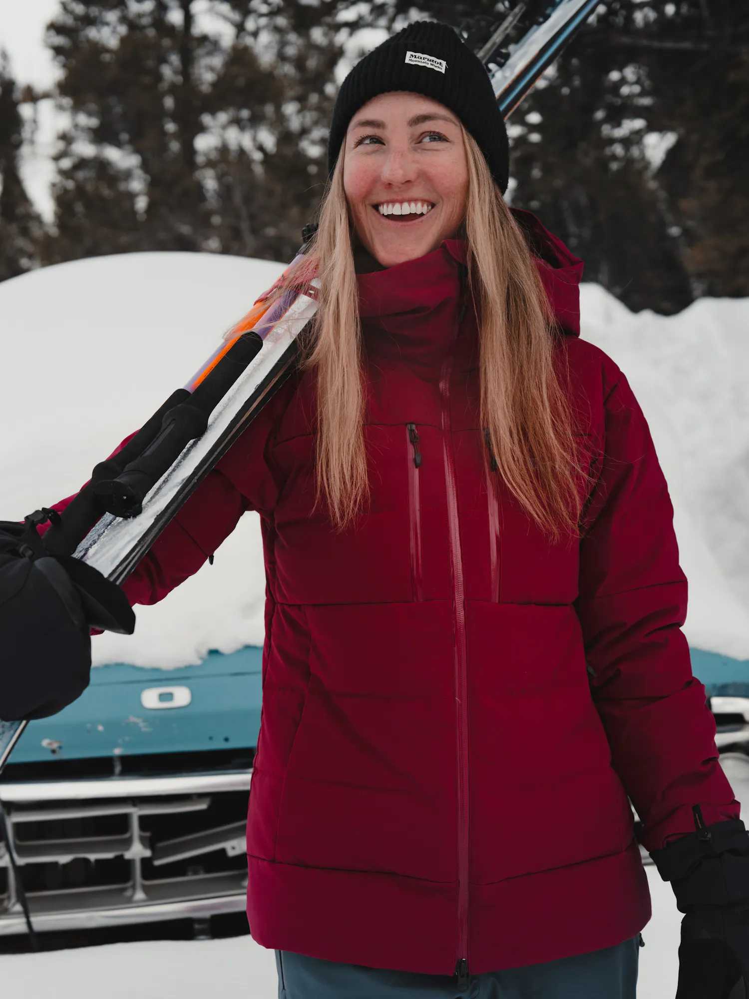 Marmot Women's Slingshot Insulated Jacket (Fall 2025) in Red Mulberry | Down