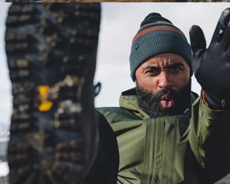 man playing outdoors