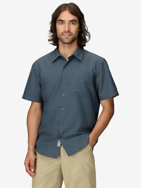 Men's AirExchange UPF 40 Short-Sleeve Collared Shirt (Fall 2025
