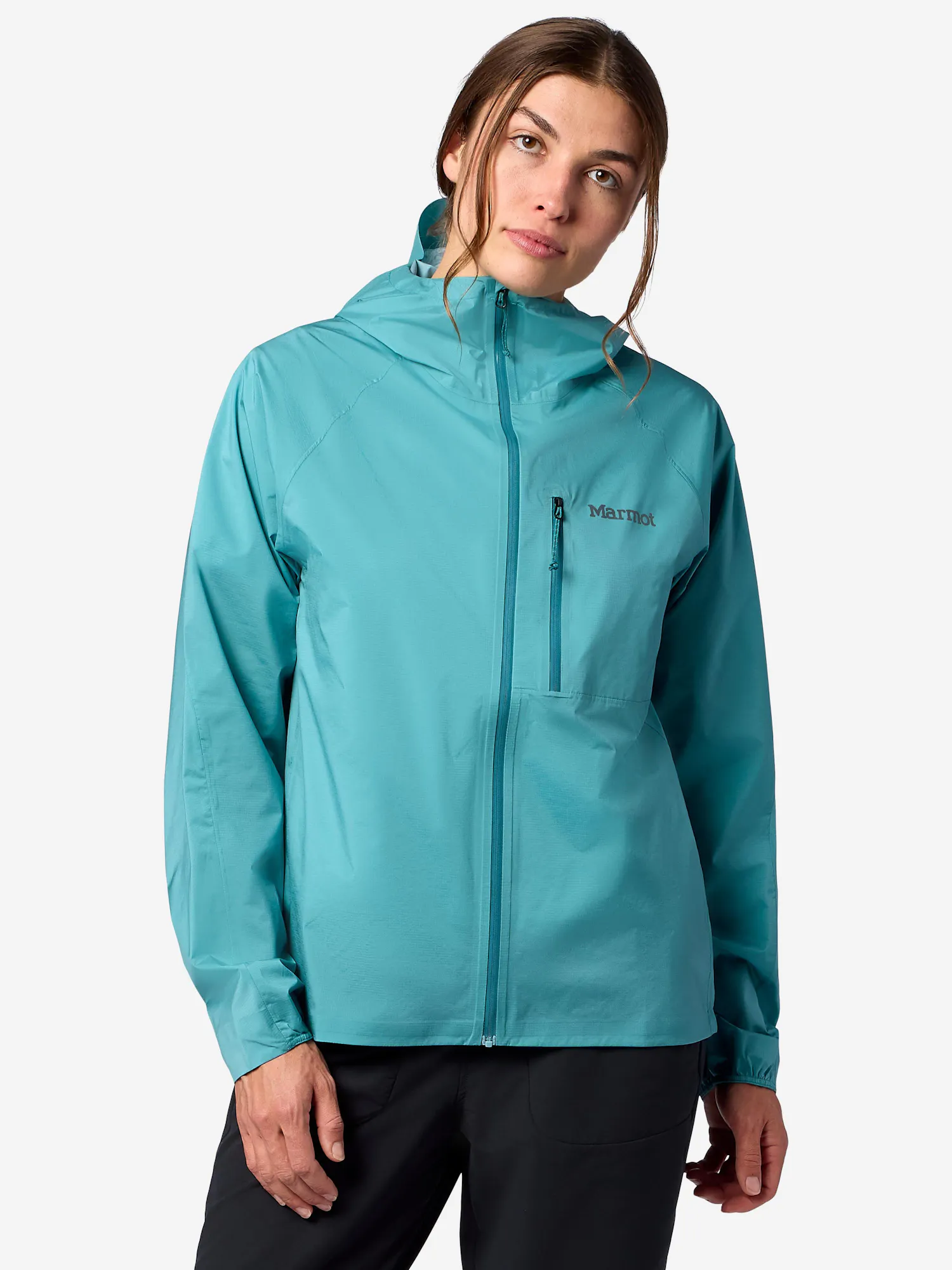 Marmot M15388-42460-W SPRALLY RAIN JKT-GLPGBL Jacket in Galapagos Blue