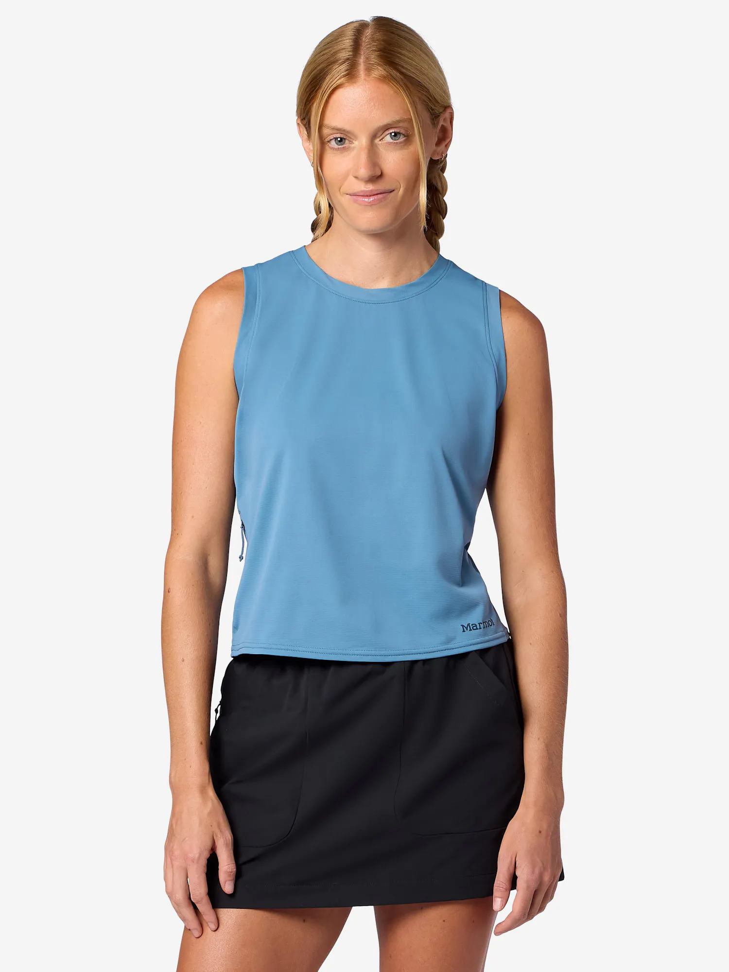 Marmot Women's AirExchange UPF 50 High-Neck Tank in Summer Storm