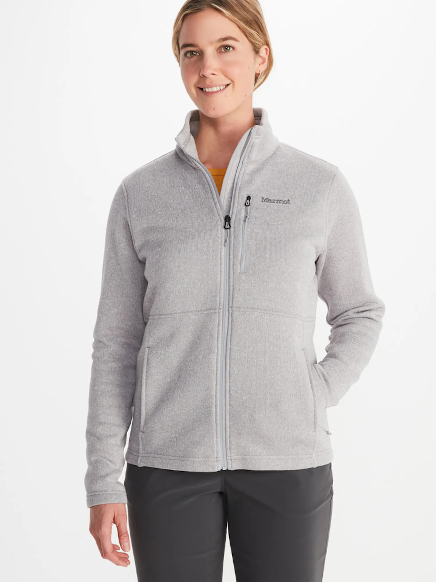 Marmot Women's Drop Line Fleece Jacket in Sleet