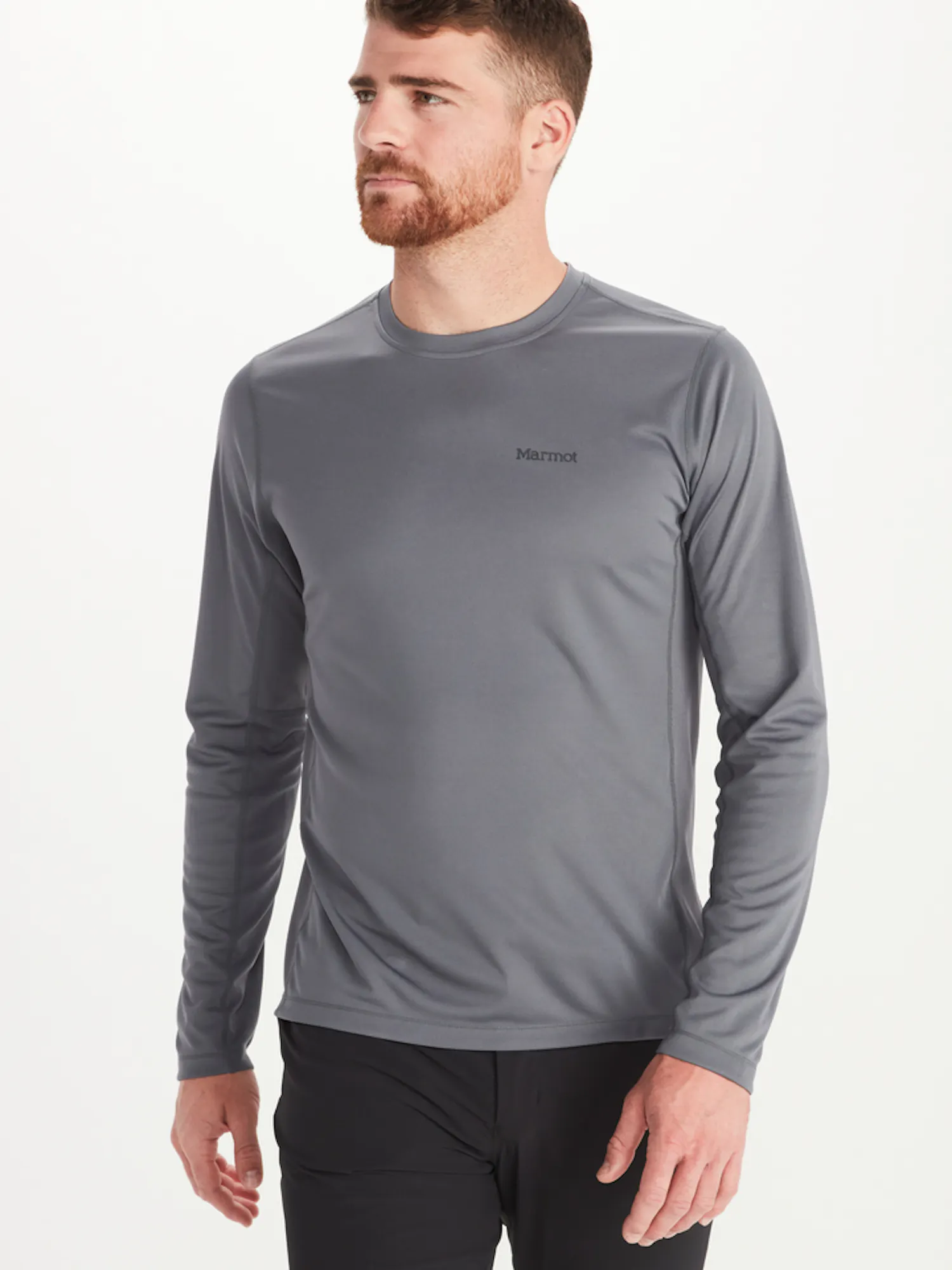Marmot Men's Windridge Long-Sleeve T-Shirt in Steel Onyx