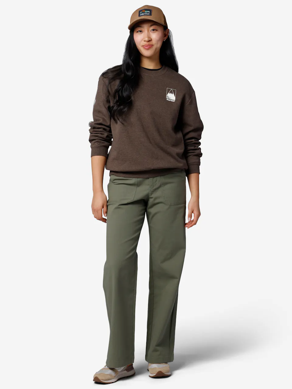 Wm's Mountain Geo Crew Sweatshirt