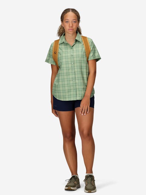 Women's AirExchange Perforated Short-Sleeve Pattern Shirt (Spring