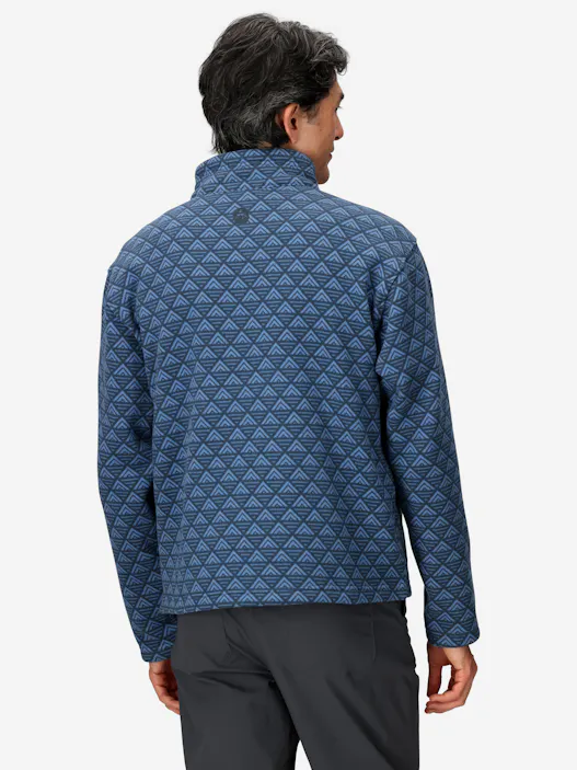 Men's Heavyweight Drop Line Printed Sweater Fleece Half-Zip (Fall 2025)