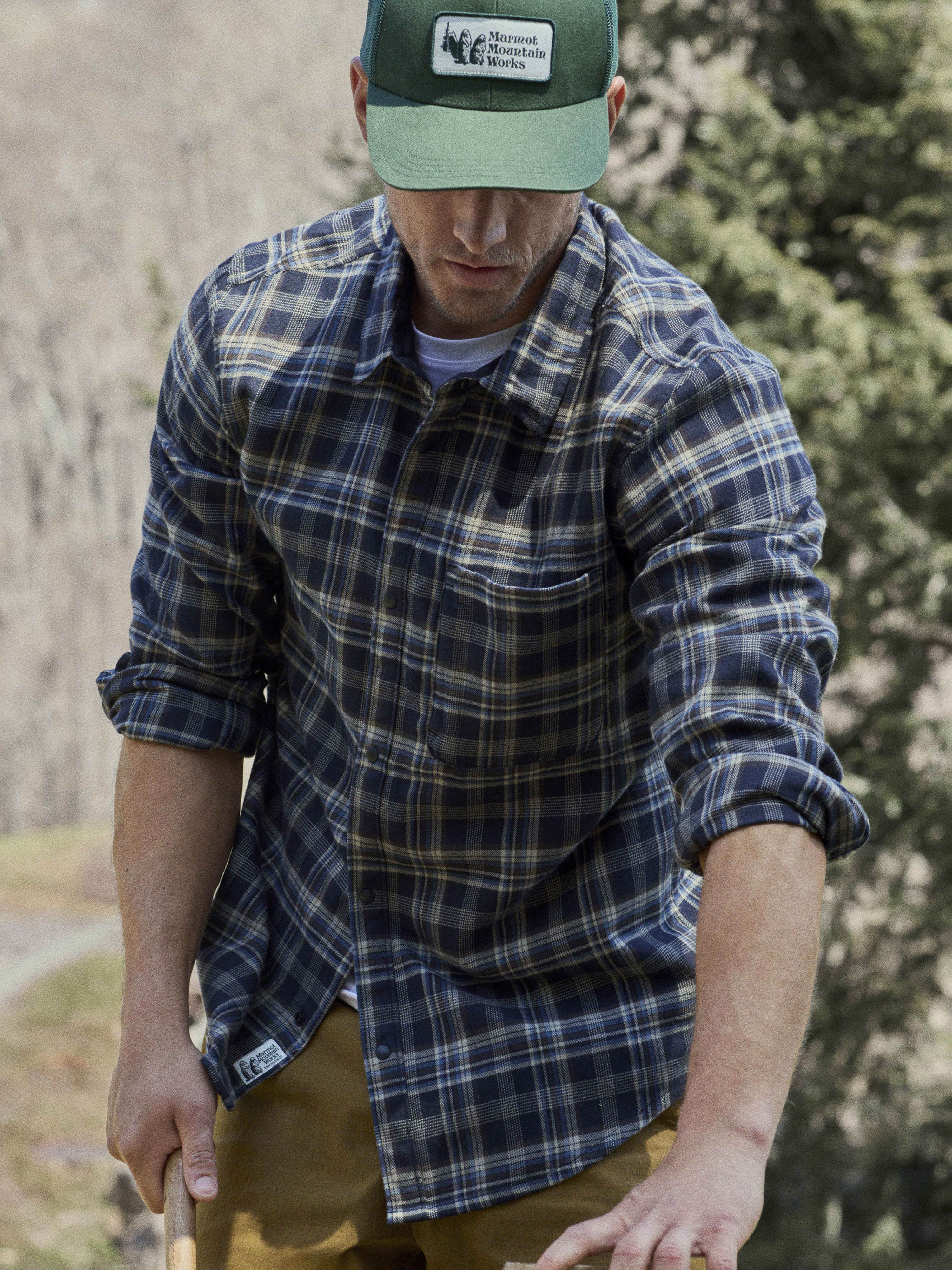 Men's Stonepeak Lightweight Performance Long- Sleeve Flannel Shirt