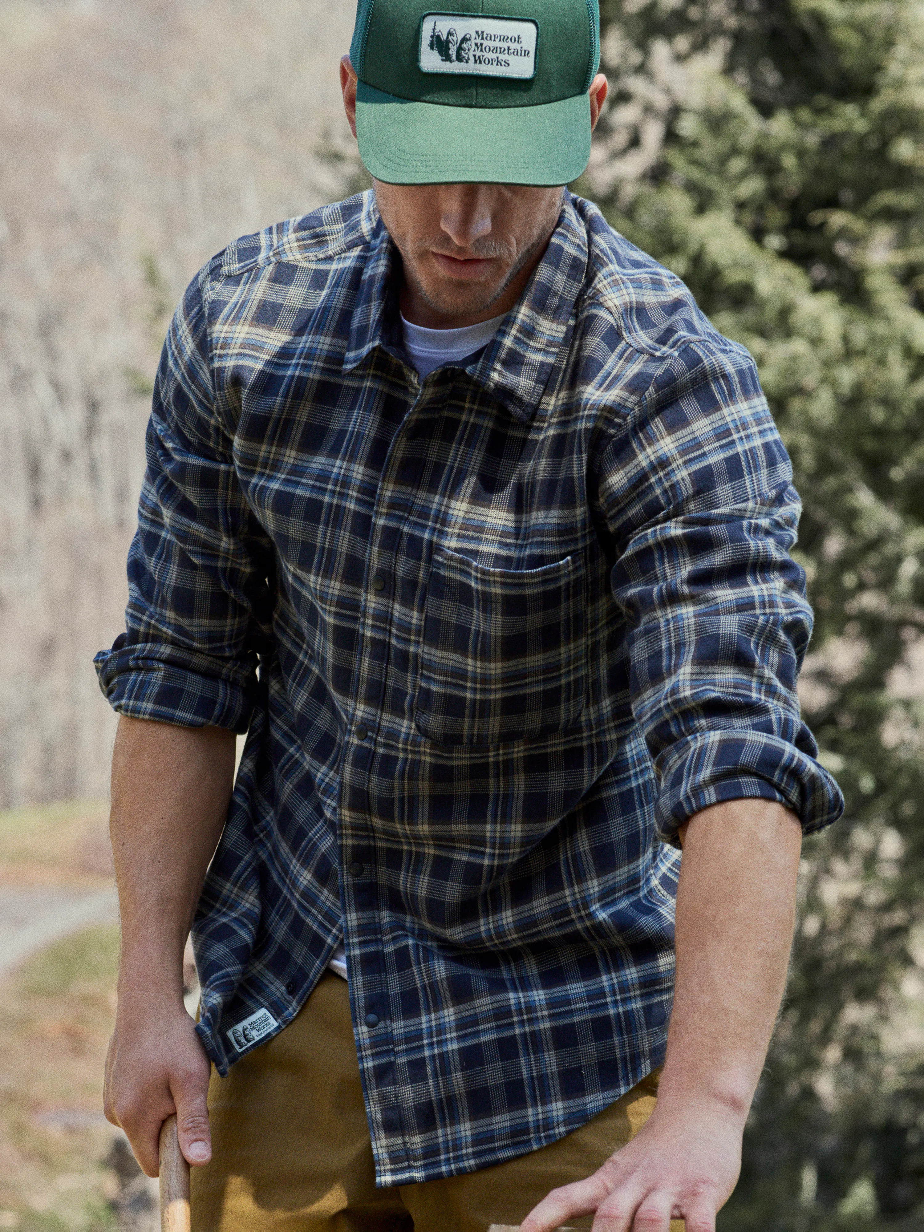 Men’s Stonepeak Lightweight Performance Long- Sleeve Flannel Shirt (Fall 2025)