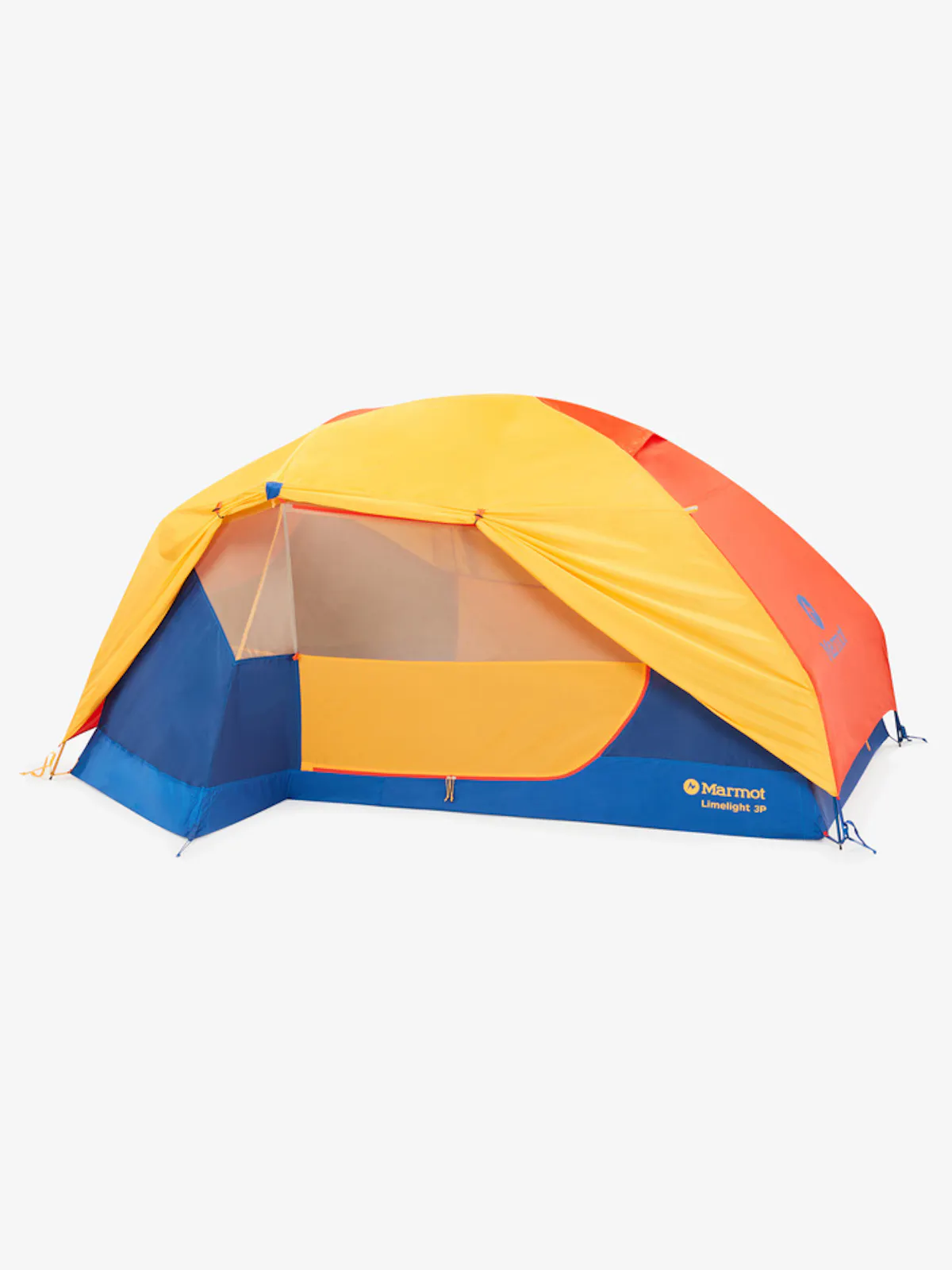 Marmot limelight 3 person tent with rain fly tied back