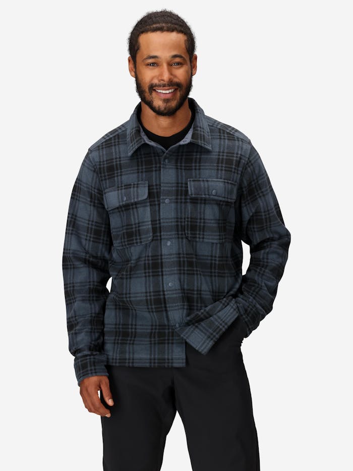 Men’s Felton Ultra Soft Fleece Long-Sleeve Shirt Jacket