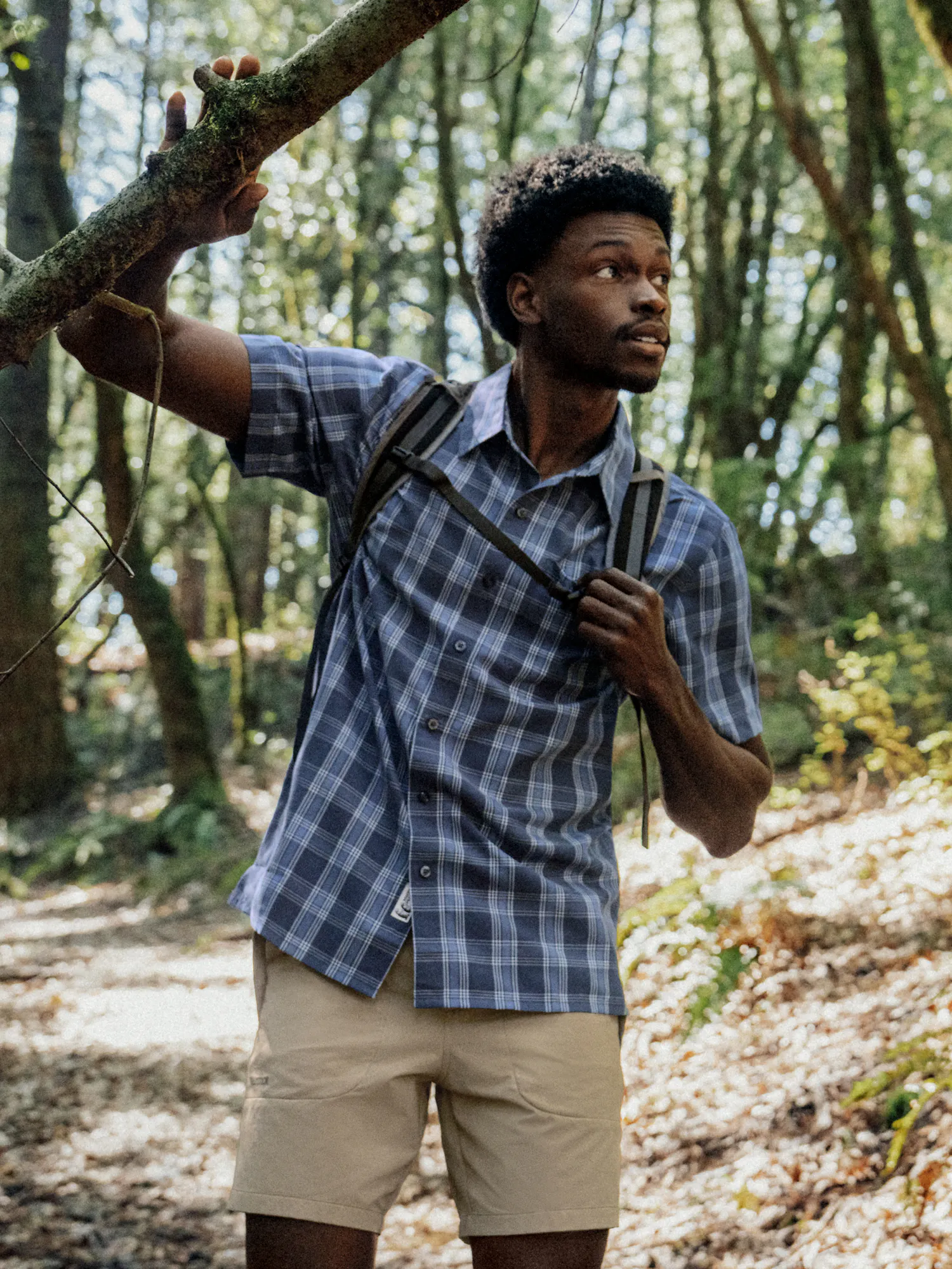 Marmot Men's Eldridge Novelty Classic Short-Sleeve (Spring 2026) in Thunderhead Oliver Plaid