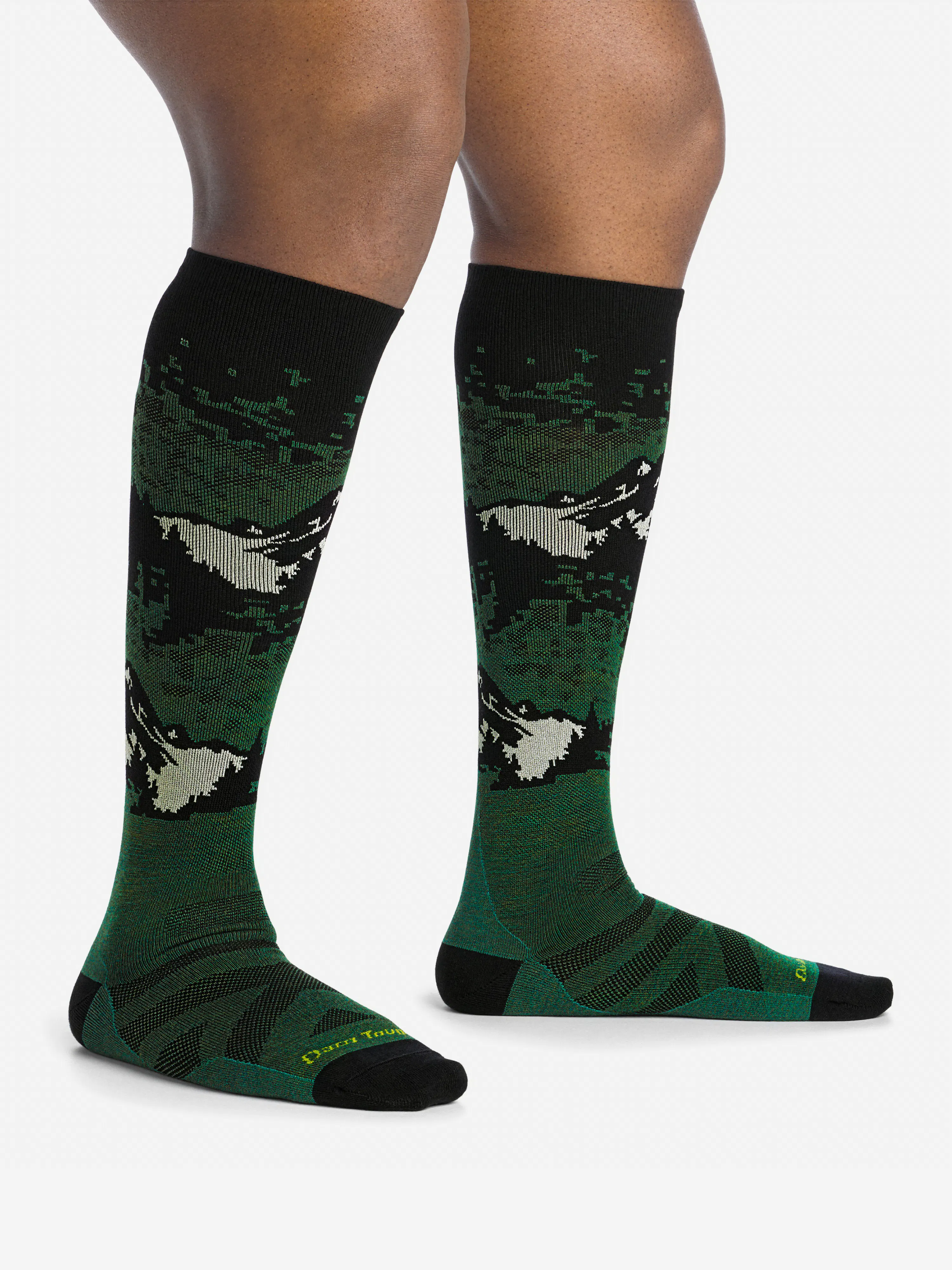 Darn Tough Men's Cold Smoke Over-the-Calf Lightweight Ski & Snowboard Socks