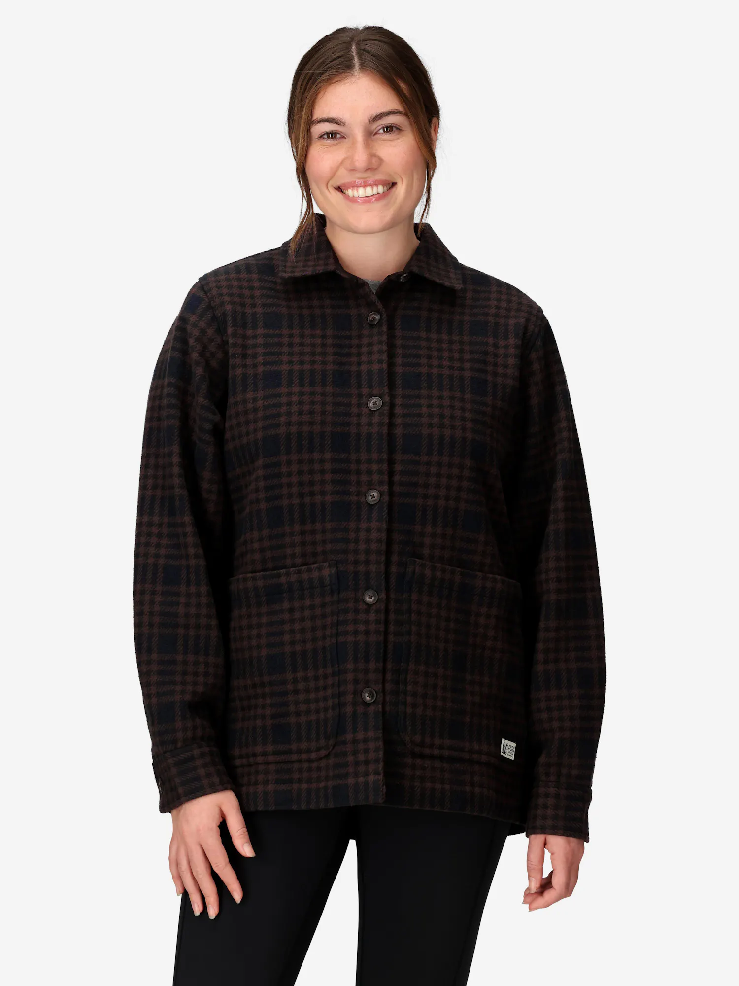 Marmot Women’s Pinecrest Heavyweight Flannel Overshirt (Fall 2025) in Black | Cotton from Marmot