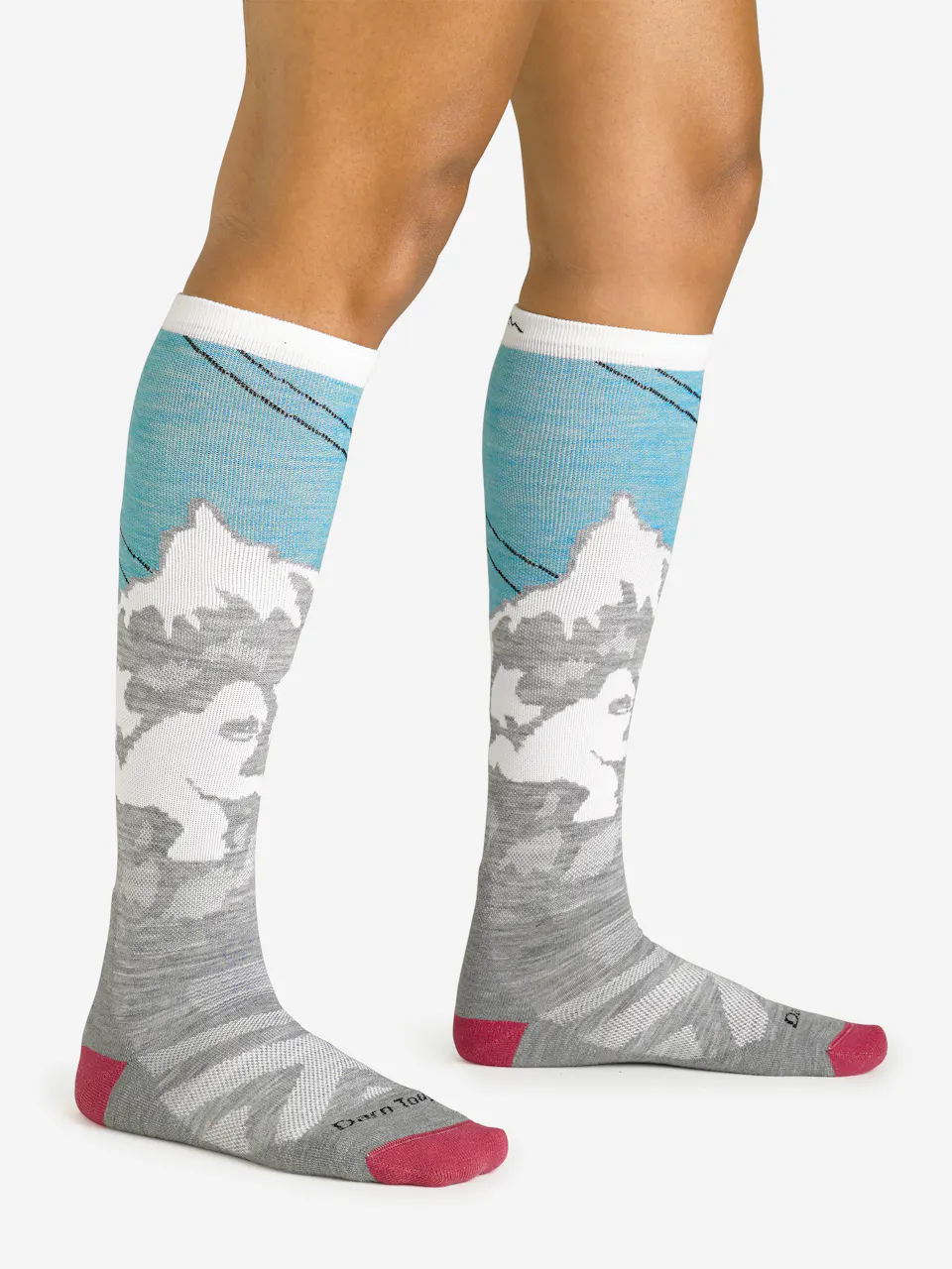W Yeti OTC Midweight with Cushion-Darn Tough Aqua