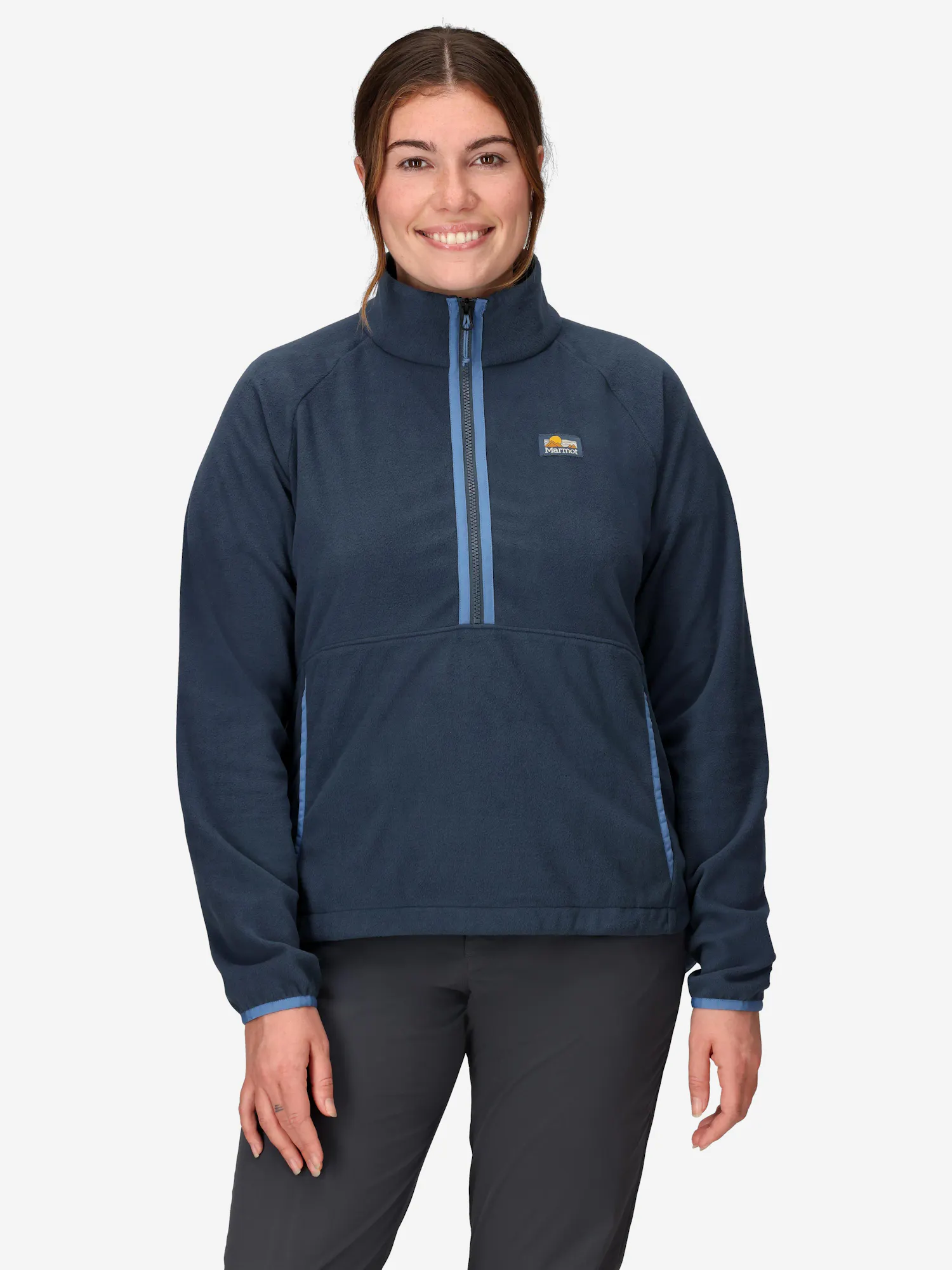 Marmot Women's Upward Fleece Half-Zip Pullover in Thunderhead