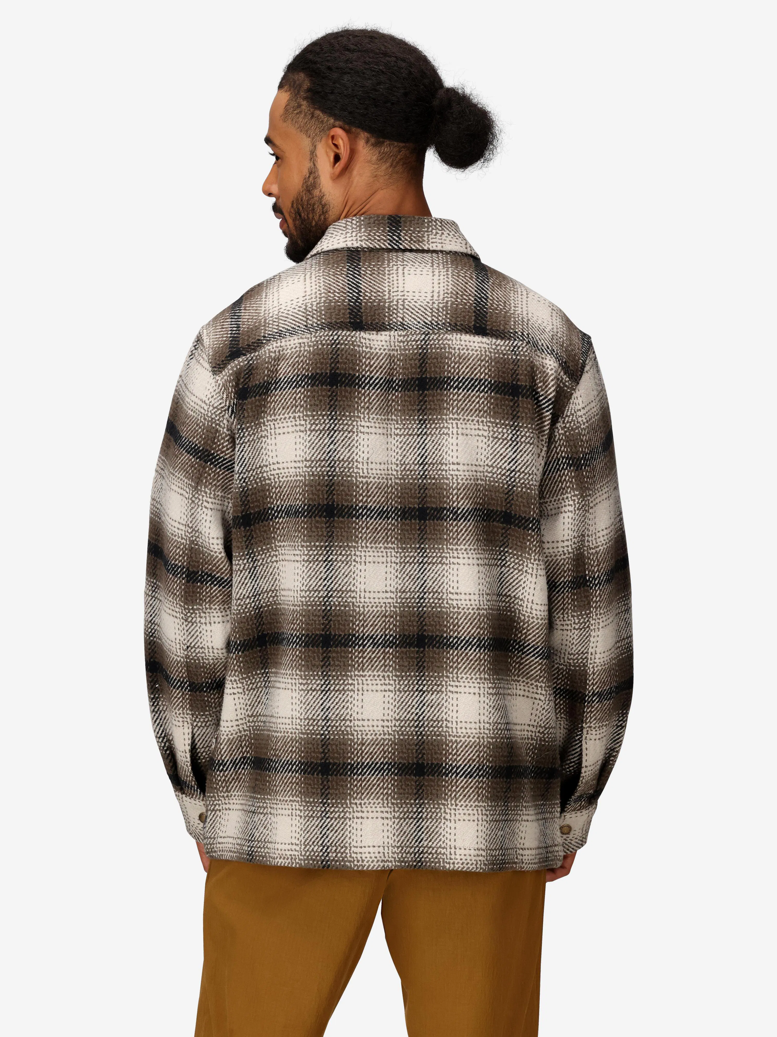 Men’s Open Weave Heavyweight Flannel Overshirt (Fall 2025)