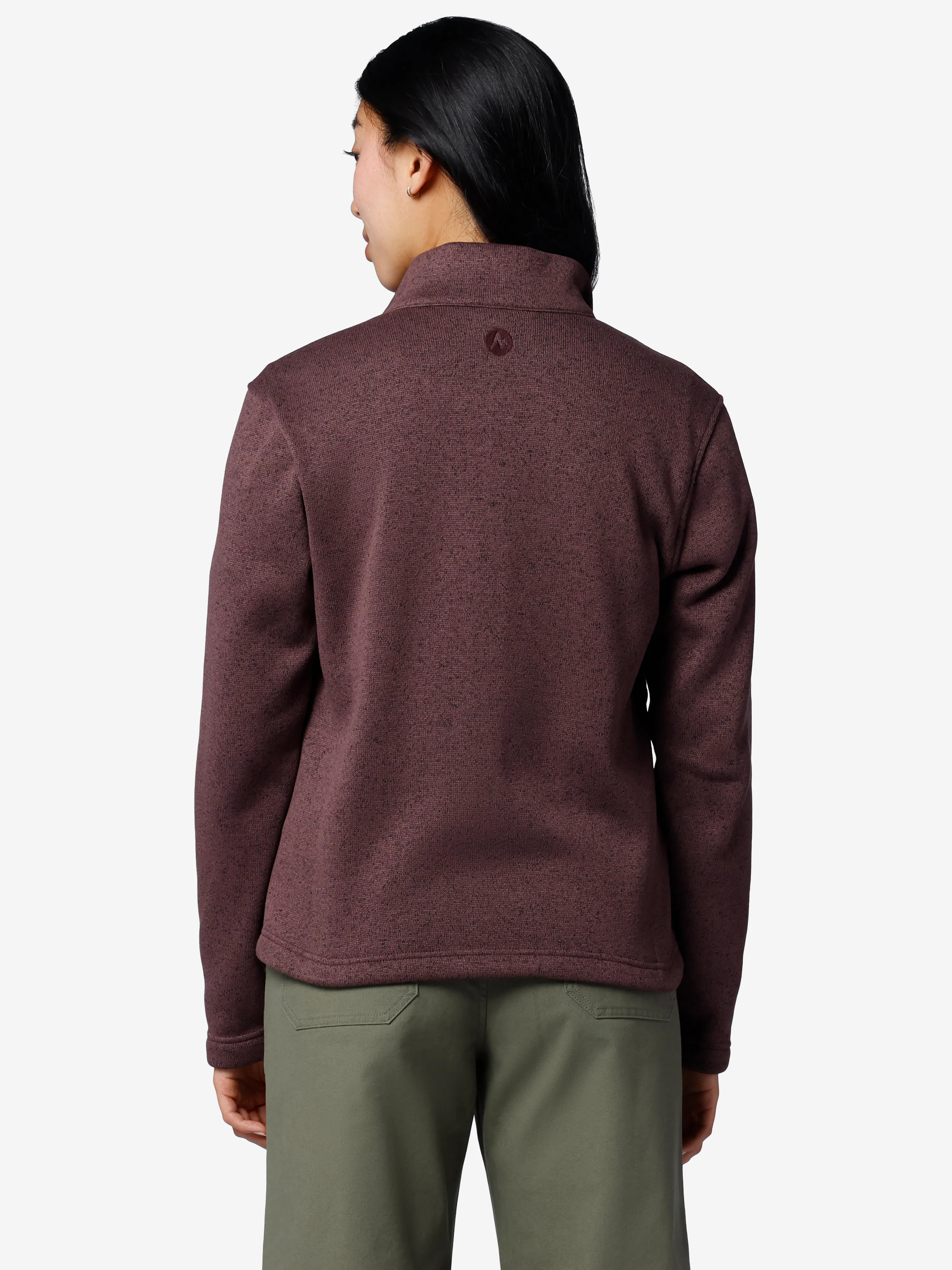 Women's Drop Line Sweater Fleece Full-Zip Jacket