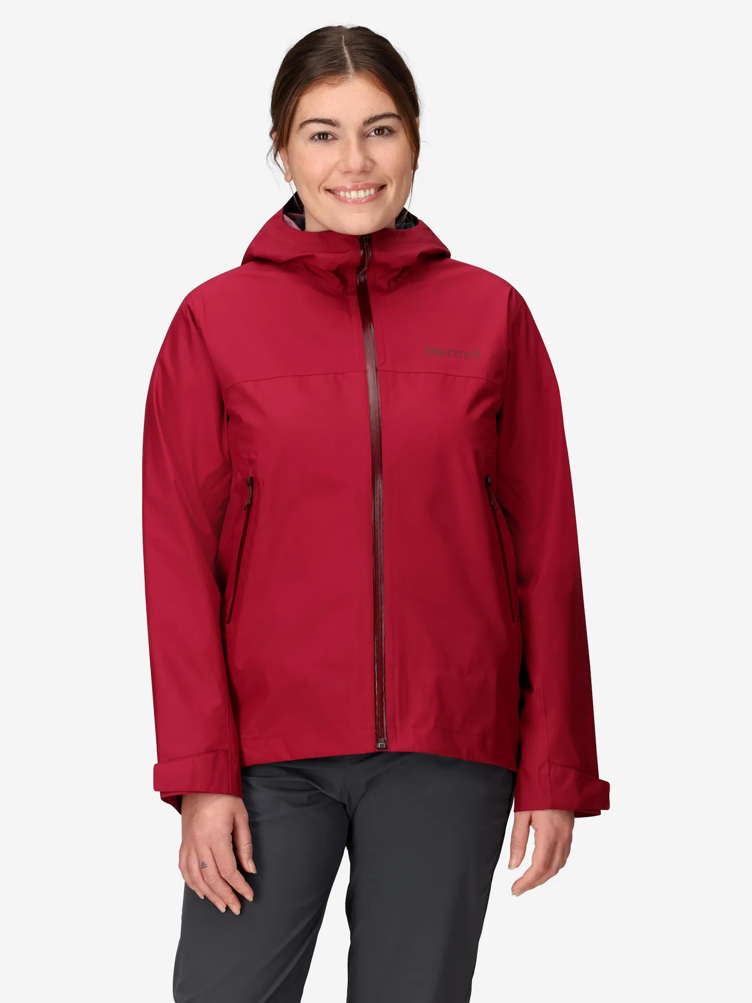 Marmot Women's Minimalist Pertex® Rain Jacket (Fall 2025) in Red Mulberry