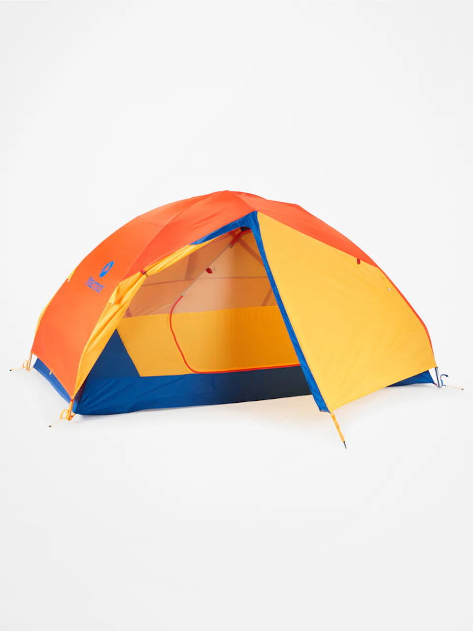 pitched tent
