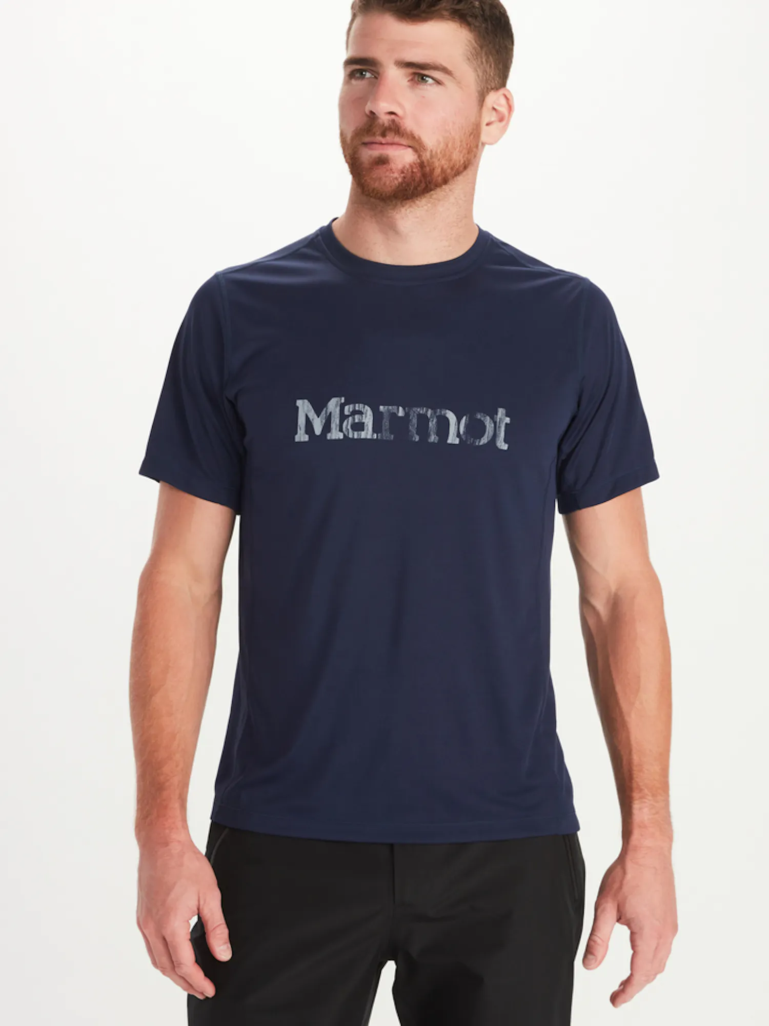 Marmot Men's Windridge Logo Short-Sleeve T-Shirt in Arctic Navy