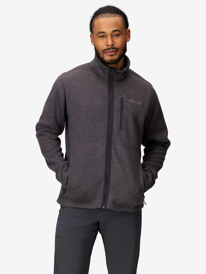 Men's Drop Line Sweater Fleece Full-Zip Jacket