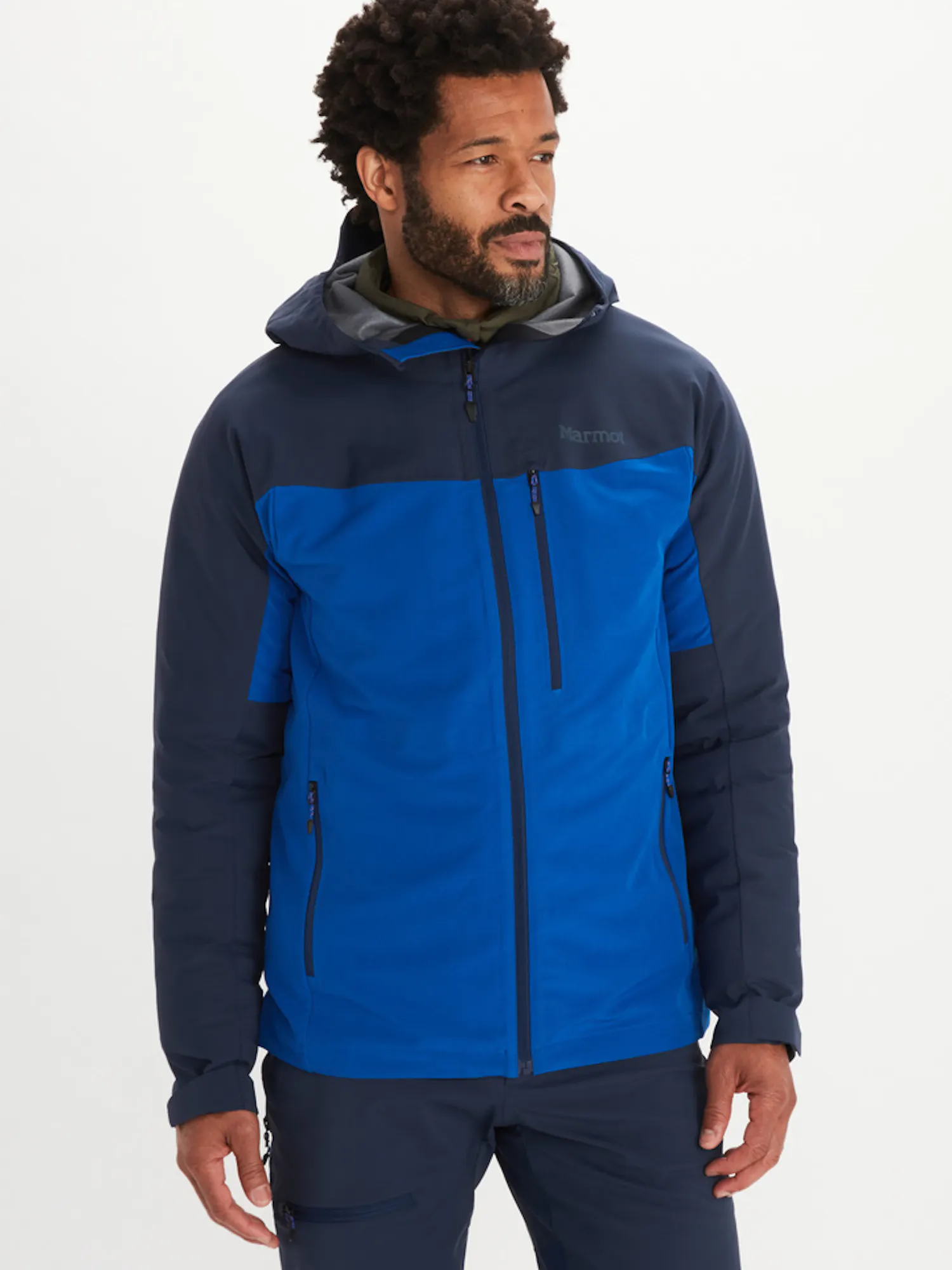 Marmot Men's GORE-TEX® ROM Hoody in Arctic Navy/Dark Azure