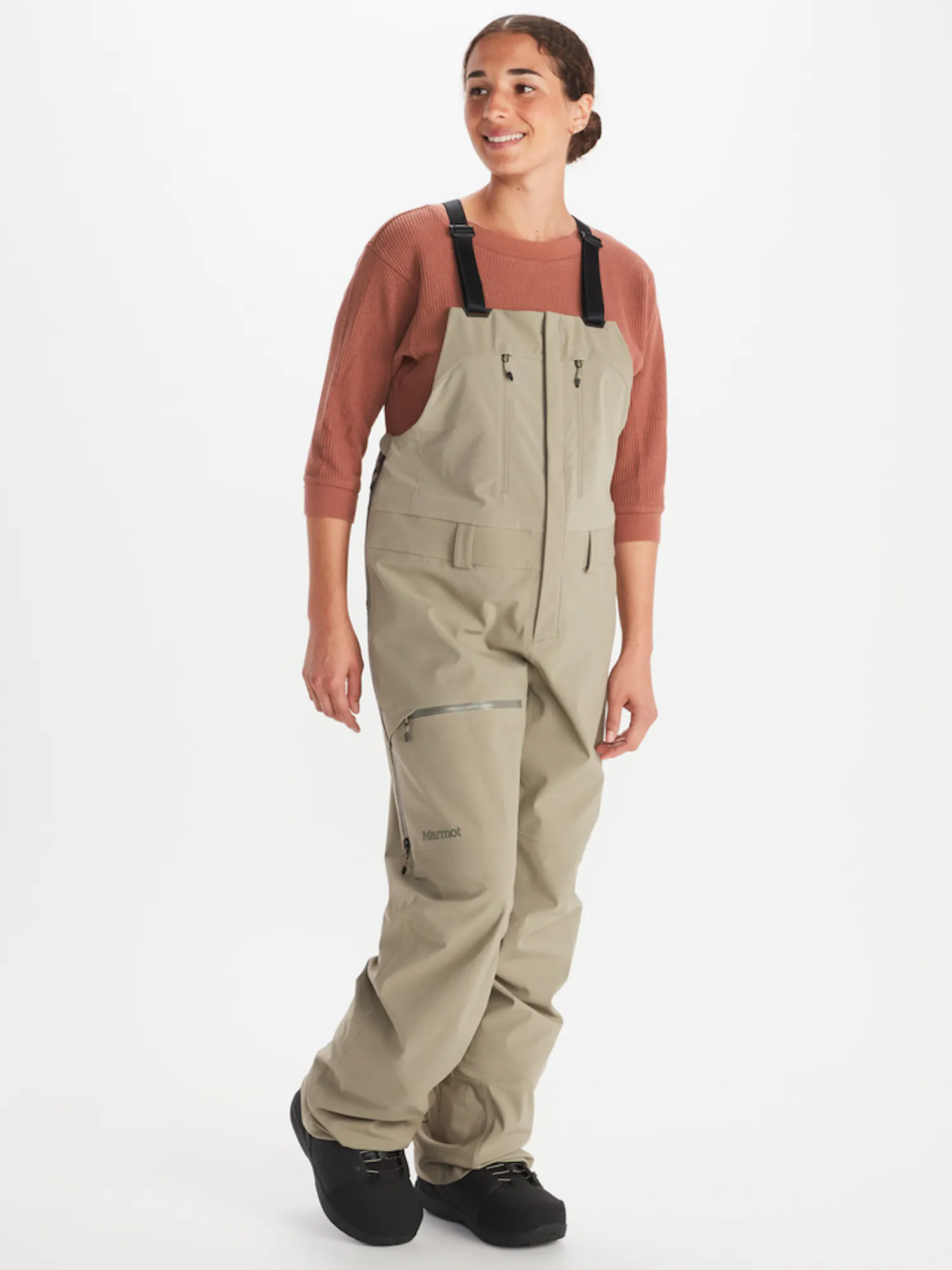 Marmot Women's Refuge Pro Bib (2023) in Vetiver