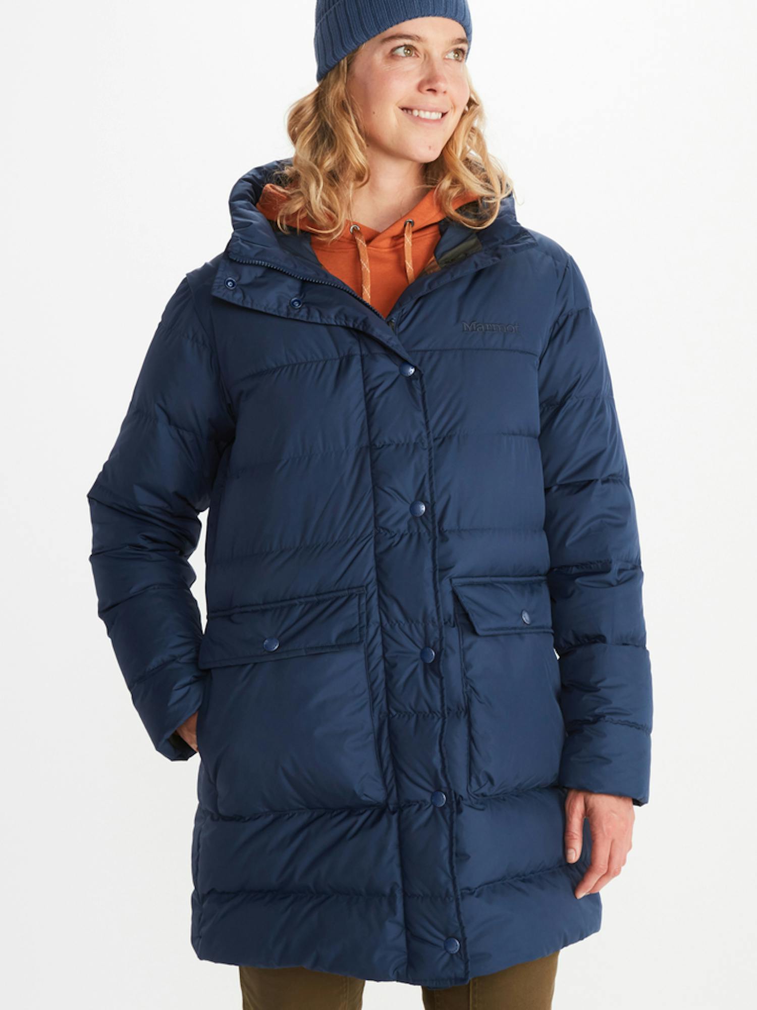 Marmot Women's Strollbridge Parka (2023) Jacket in Arctic Navy