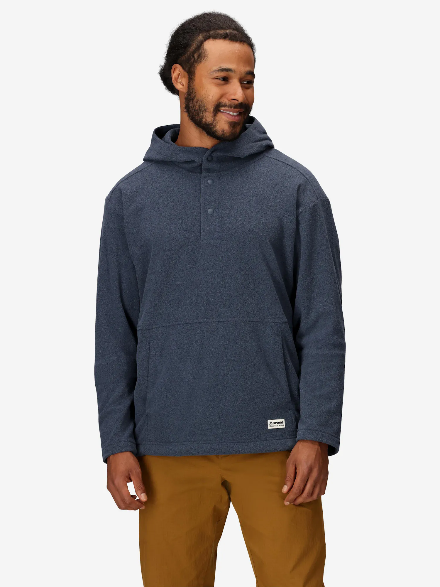 Marmot Men’s Felton Ultra Soft Fleece Pullover Hoody (Fall 2025) in Thunderhead Heather
