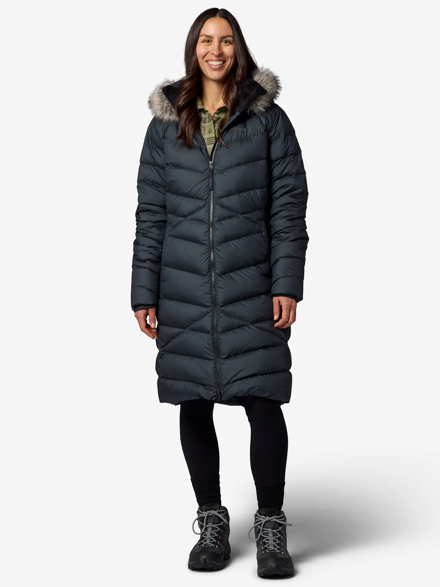 Marmot Women's Emberous Down Long Coat in Black
