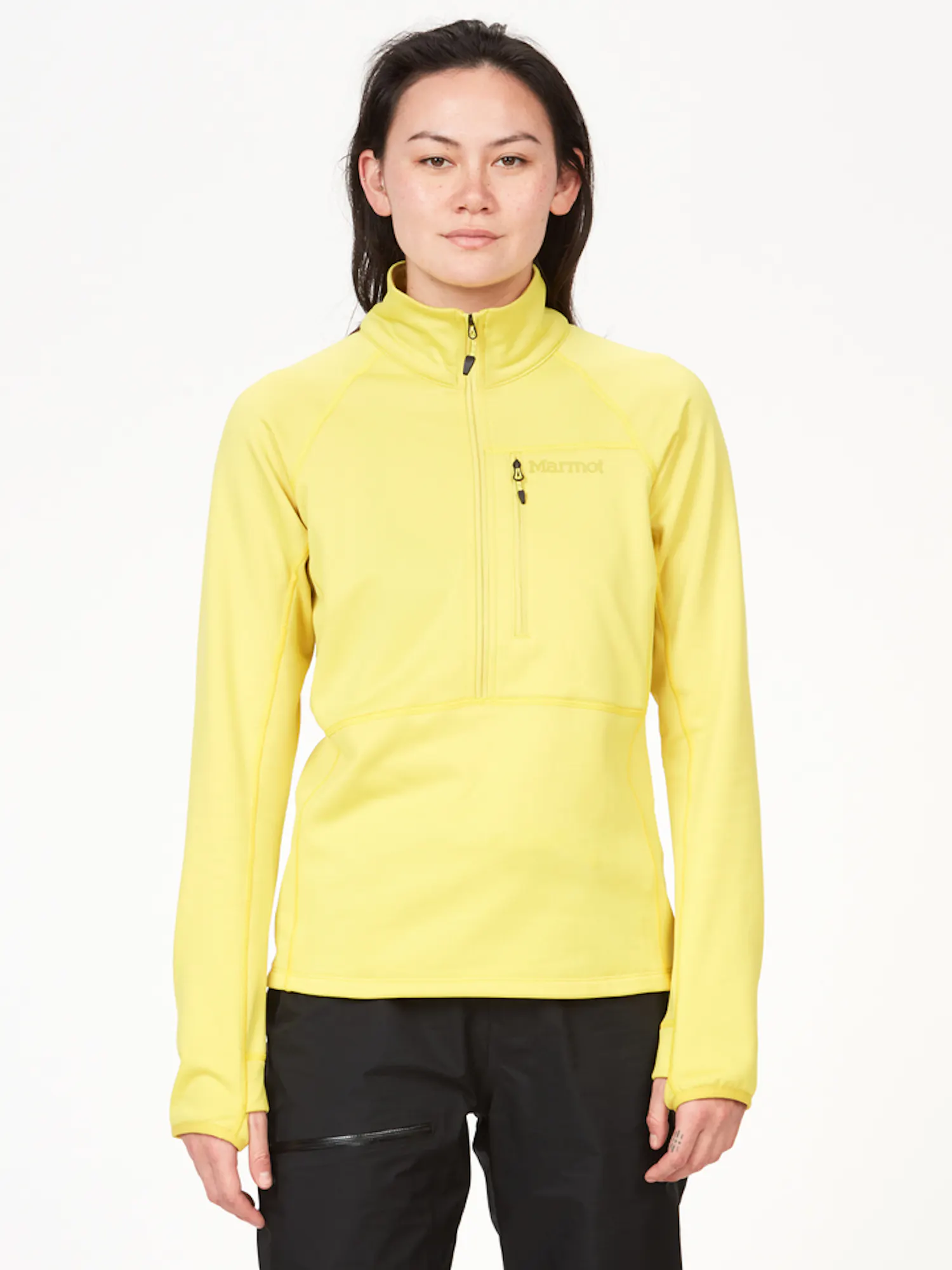 Marmot Women's Olden Polartec® 1/2-Zip Jacket in Limelight