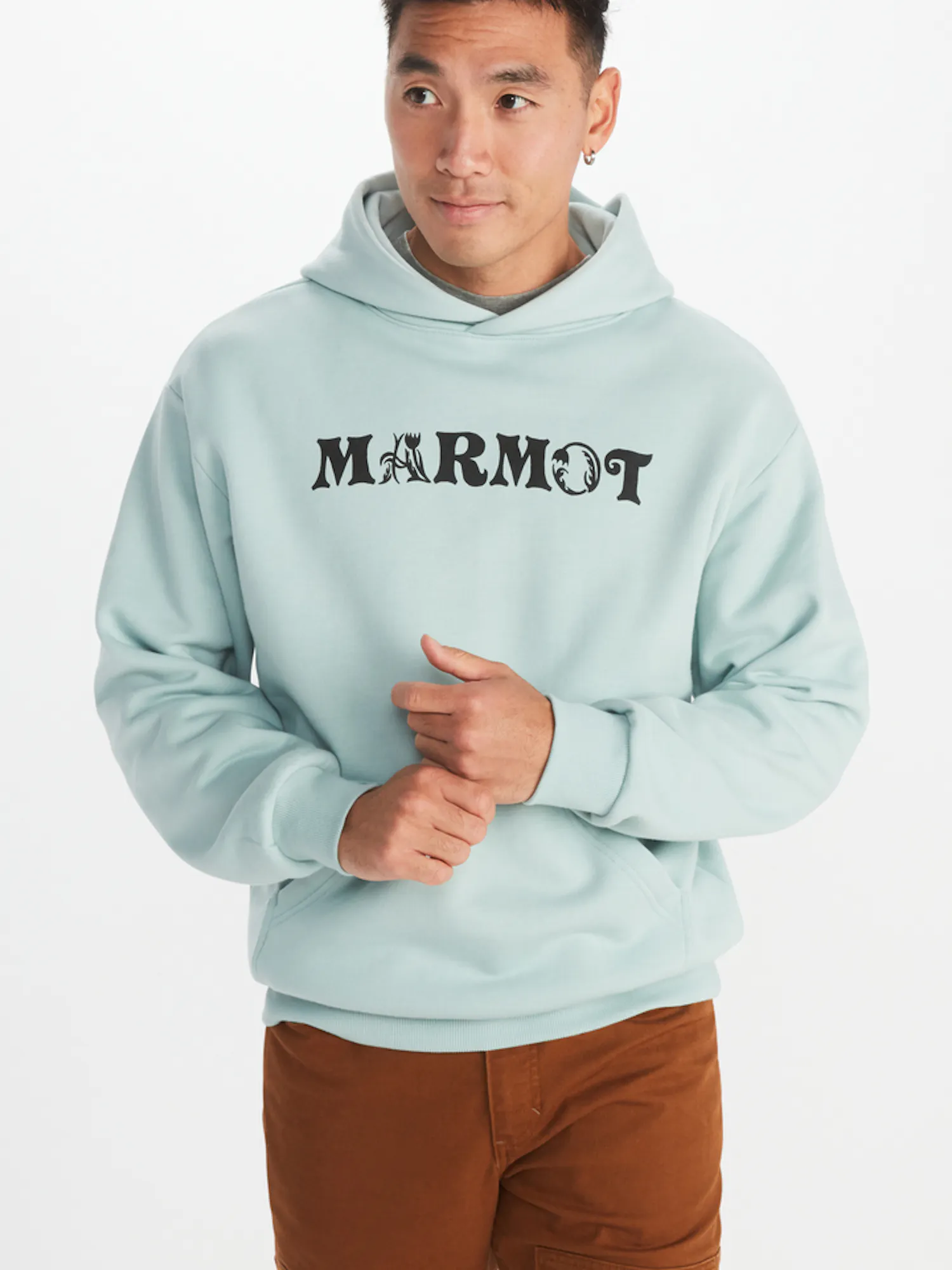 Marmot Earth Day Heavyweight Hoody in Cloud Blue | Cotton