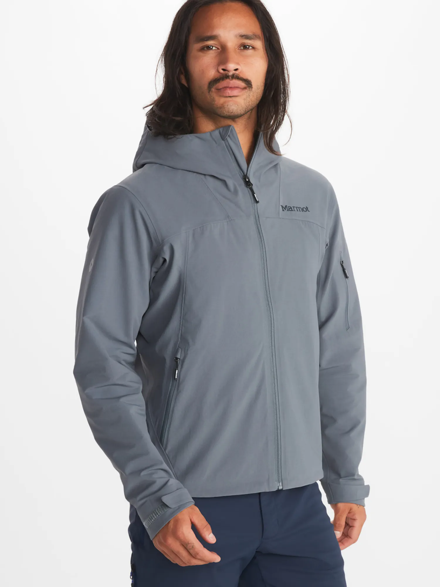 Marmot Men's Alsek Hoody in Steel Onyx | Down