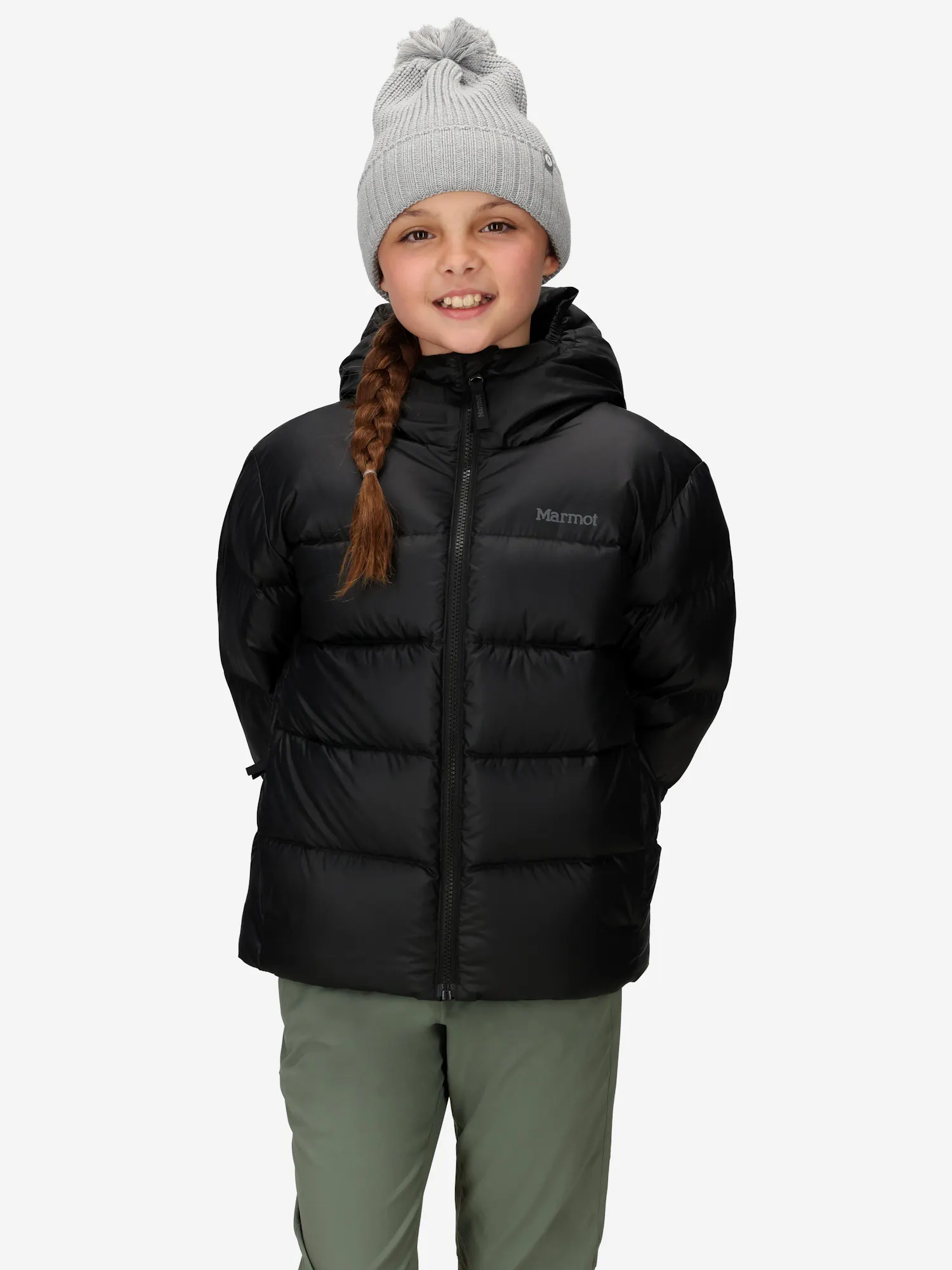 Marmot Kid's Guides Down 2.0 Hoody (Fall 2025) in Black