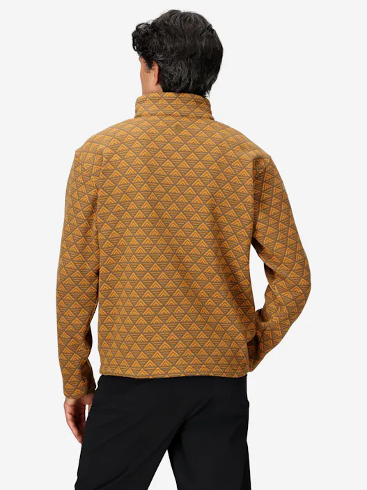 Men's Heavyweight Drop Line Printed Sweater Fleece Half-Zip (Fall 2025)