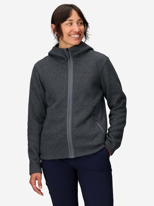 Women's Drop Line Sweater Fleece Full-Zip Hoody