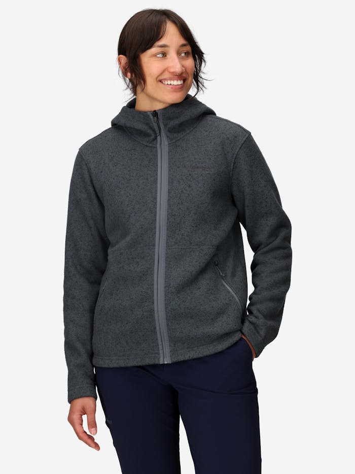 Women's Drop Line Sweater Fleece Full-Zip Hoody
