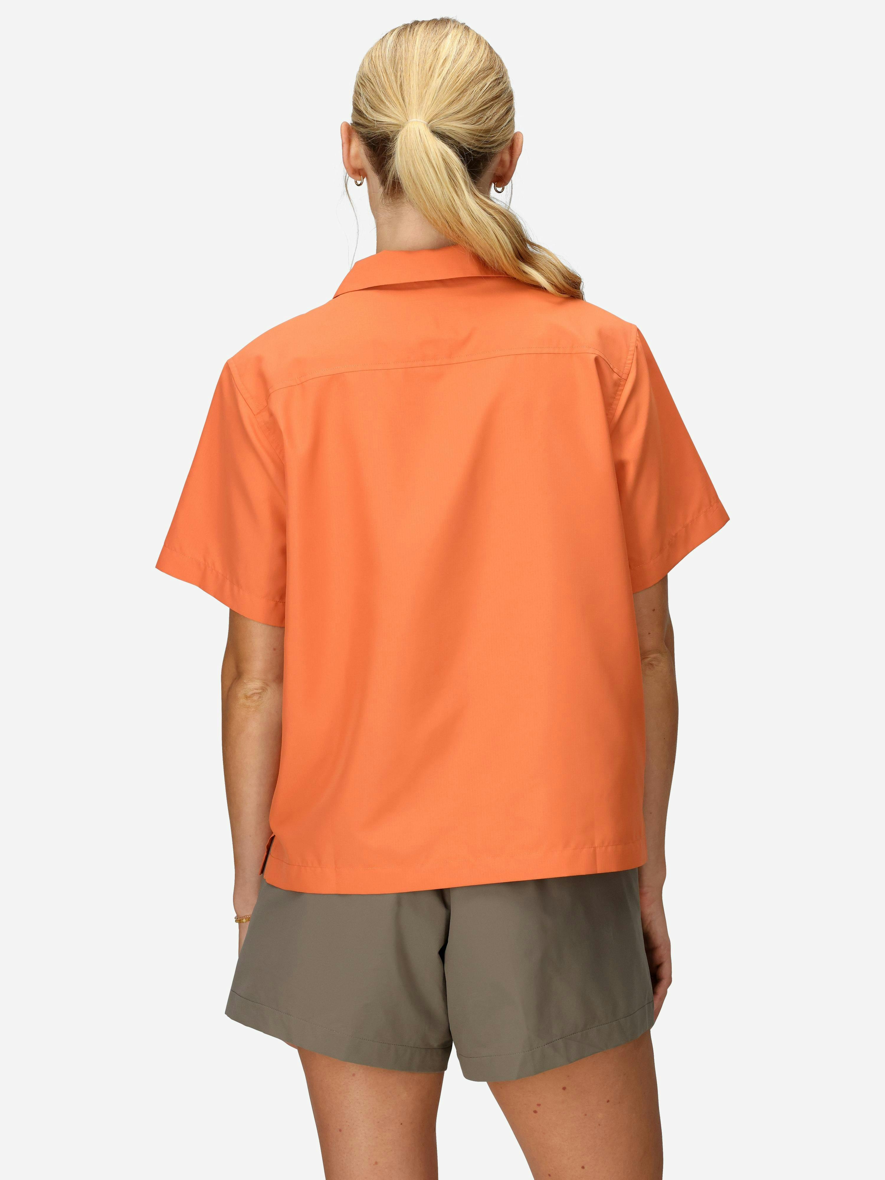 Women's AirExchange UPF 40 Short-Sleeve Camp Collared Shirt